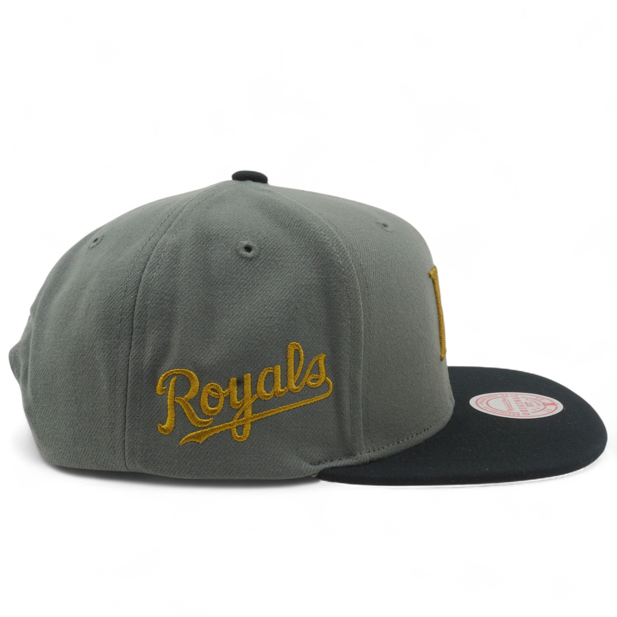 MENS MITCHELL & NESS MLB STORM FRONT SNAPBACK ROYALS - GREY