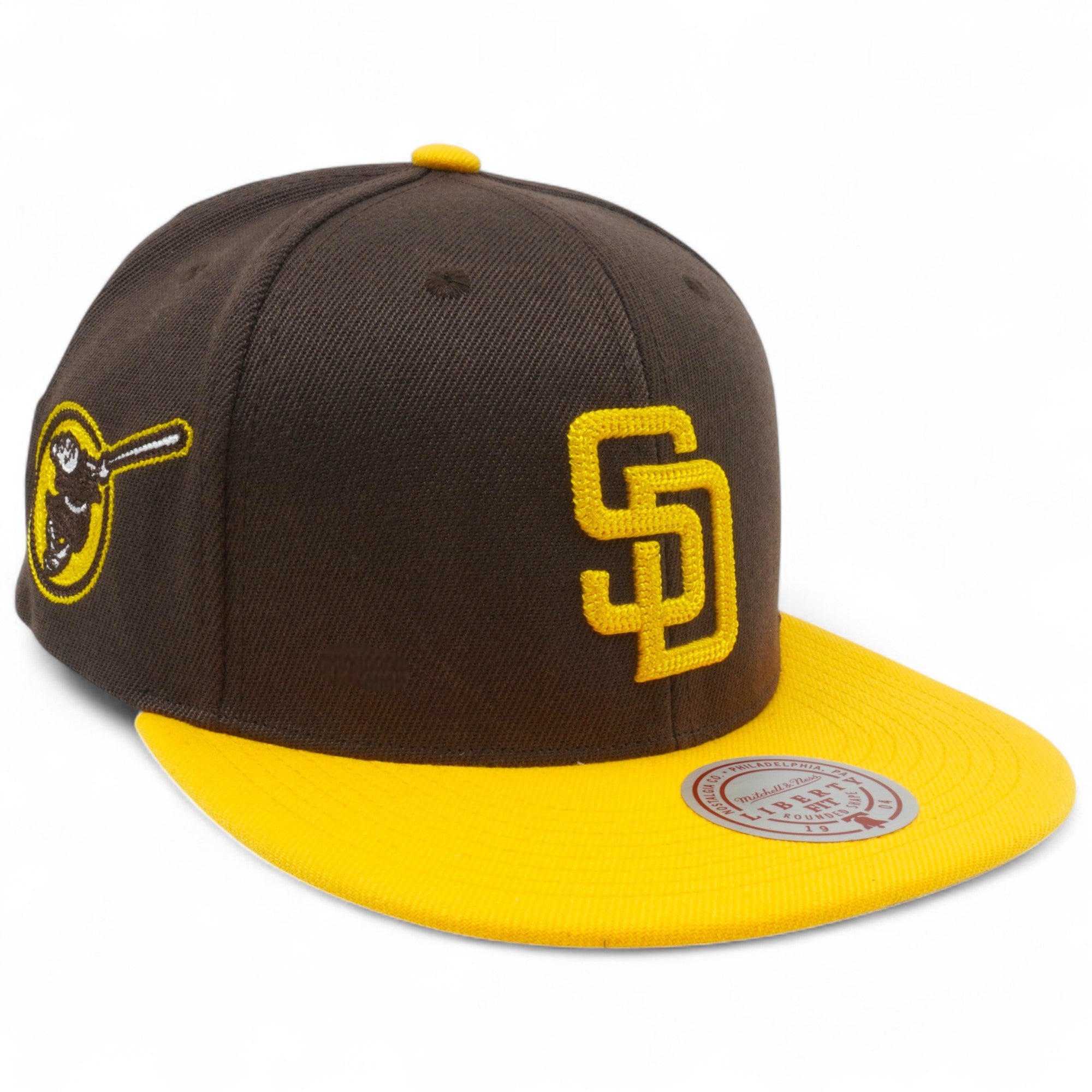 MENS MITCHELL & NESS MLB JUMP OFF SNAPBACK PADRES - BROWN