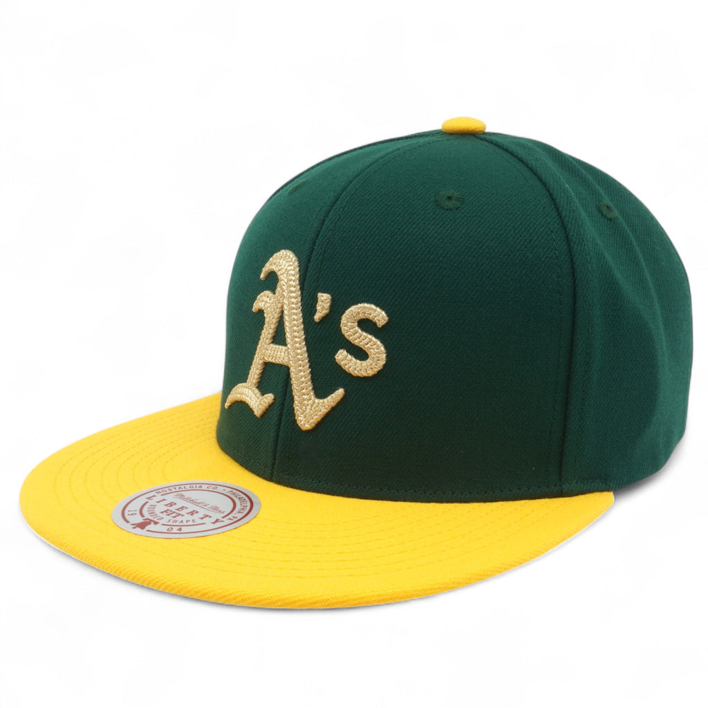 MENS MITCHELL & NESS MLB JUMP OFF SNAPBACK ATHLETICS - GREEN