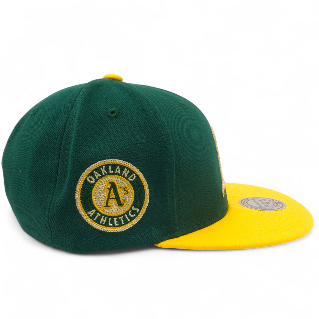 MENS MITCHELL & NESS MLB JUMP OFF SNAPBACK ATHLETICS - GREEN