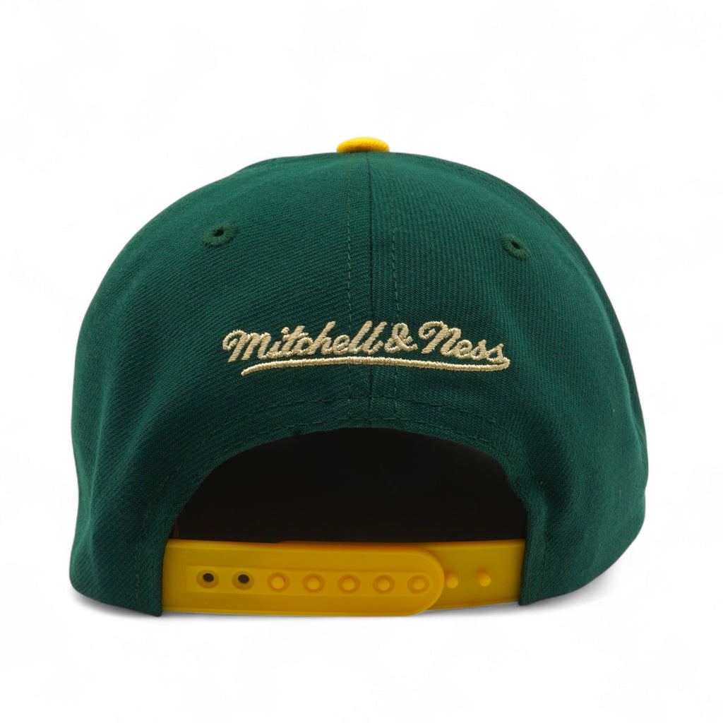 MENS MITCHELL & NESS MLB JUMP OFF SNAPBACK ATHLETICS - GREEN