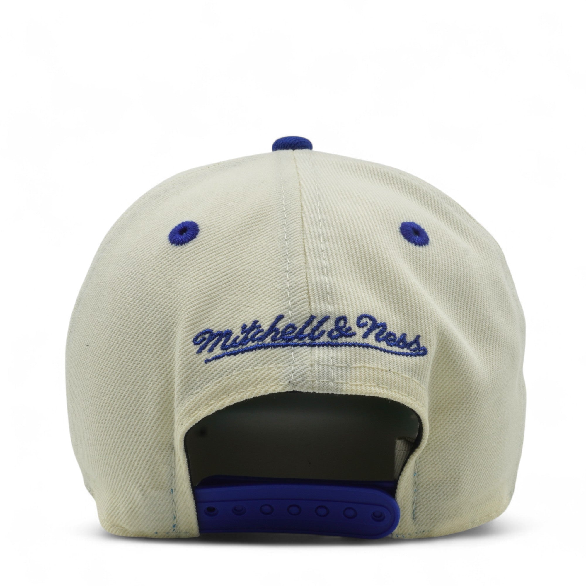 MENS MITCHELL & NESS MLB HAT TRICK SCRIPT PRO PINCH SNAPBACK COOP BRAVES - CREAM