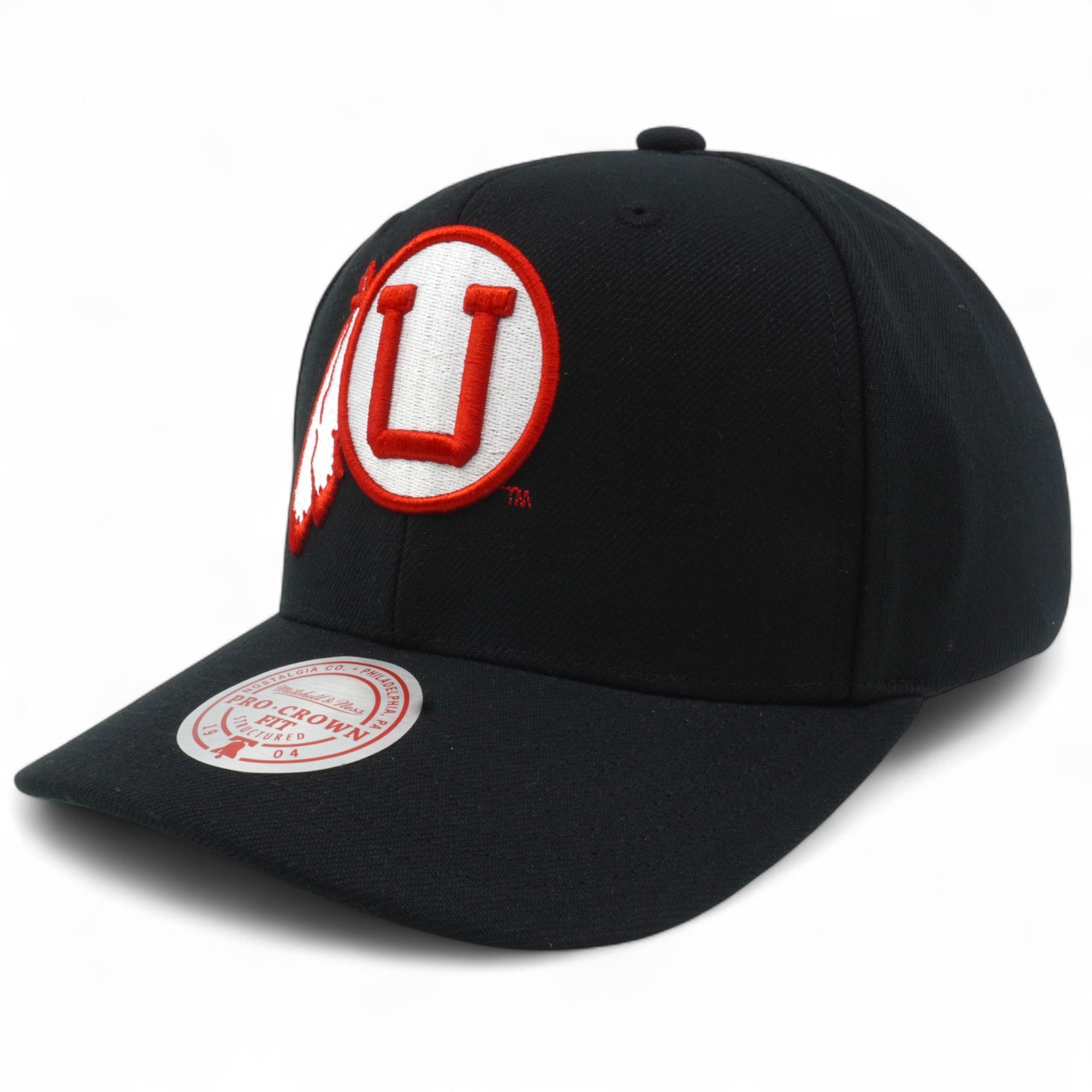 [HP9513-UUTBLCK] MENS MITCHELL & NESS NCAA ALL IN 2.0 PRO SNAPBACK UTAH UTES