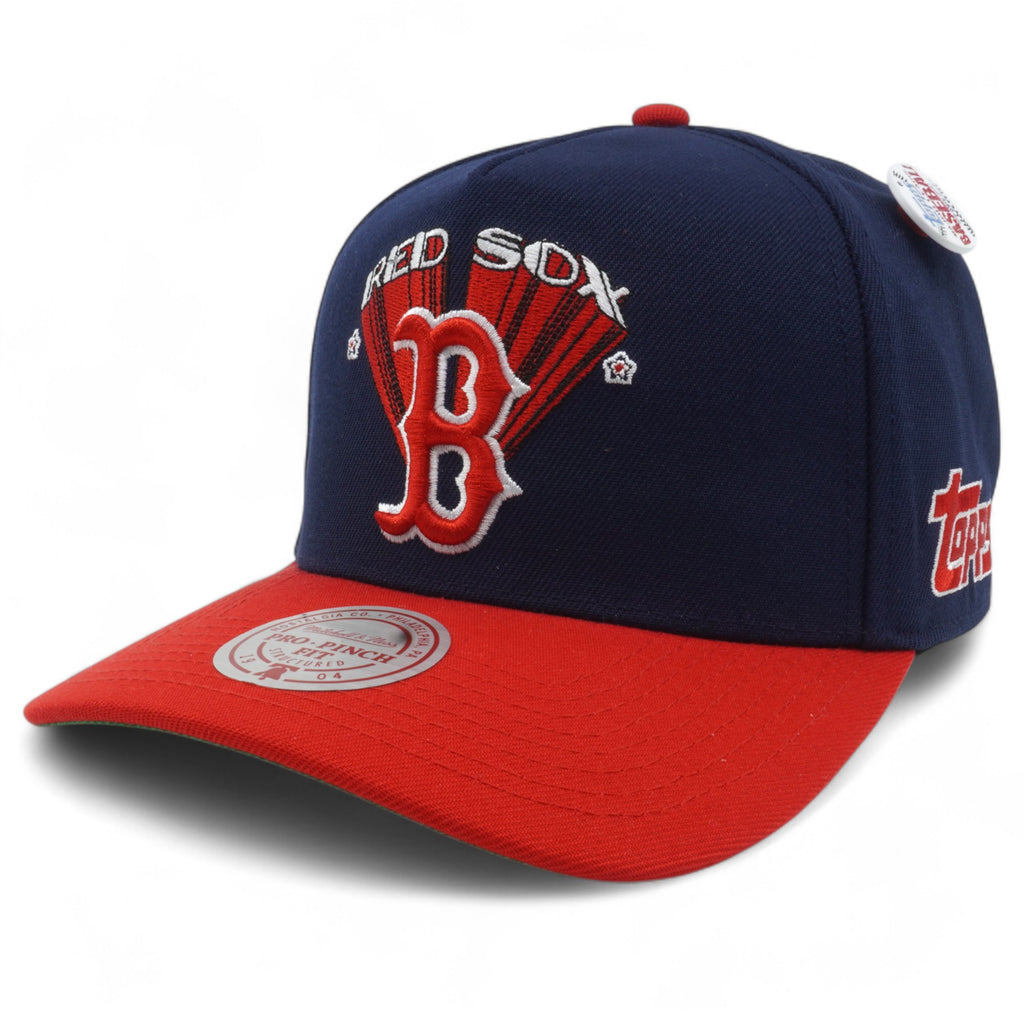 MENS MITCHELL & NESS MLB TEAM STAR PRO SNAPBACK RED SOX - BLUE
