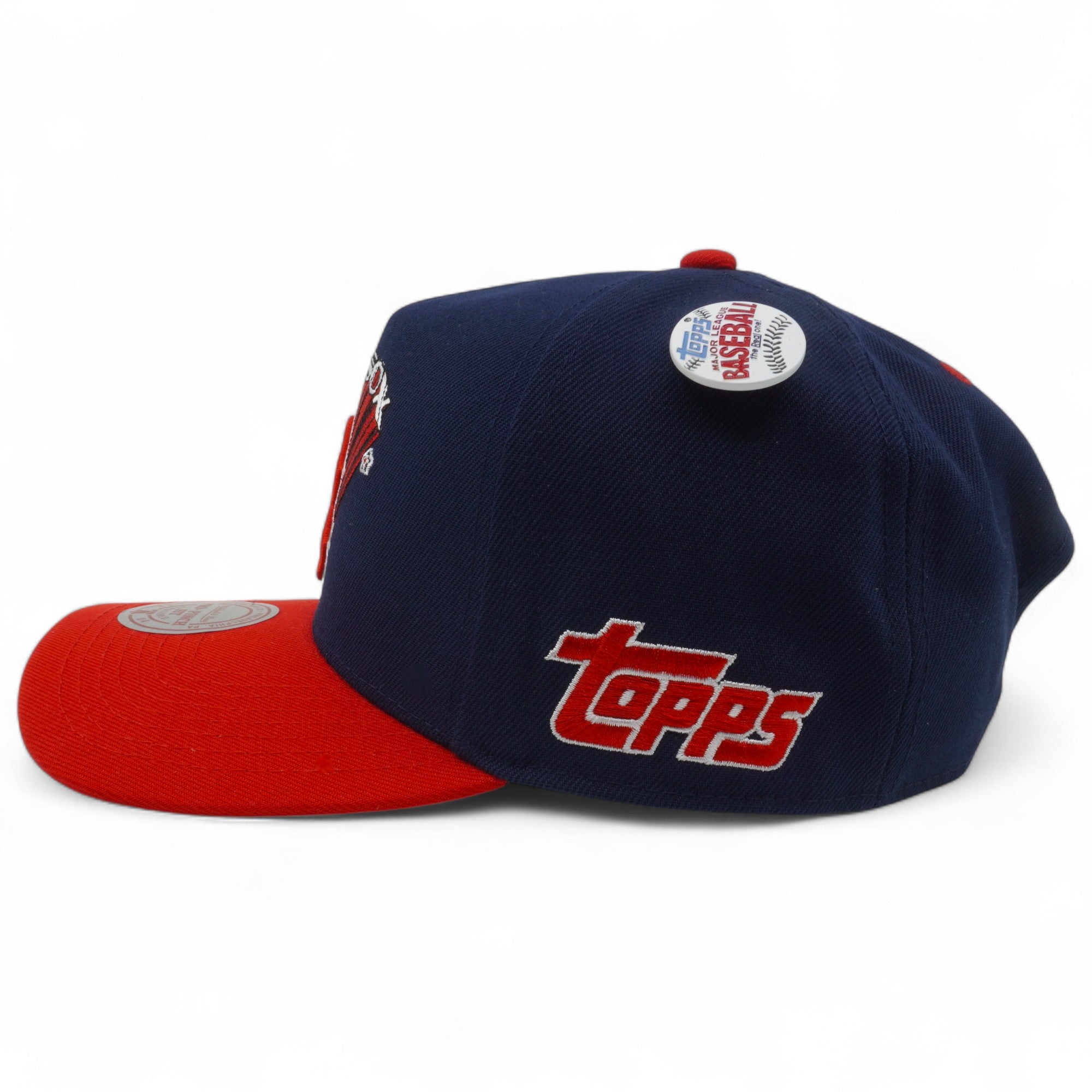 MENS MITCHELL & NESS MLB TEAM STAR PRO SNAPBACK RED SOX - BLUE