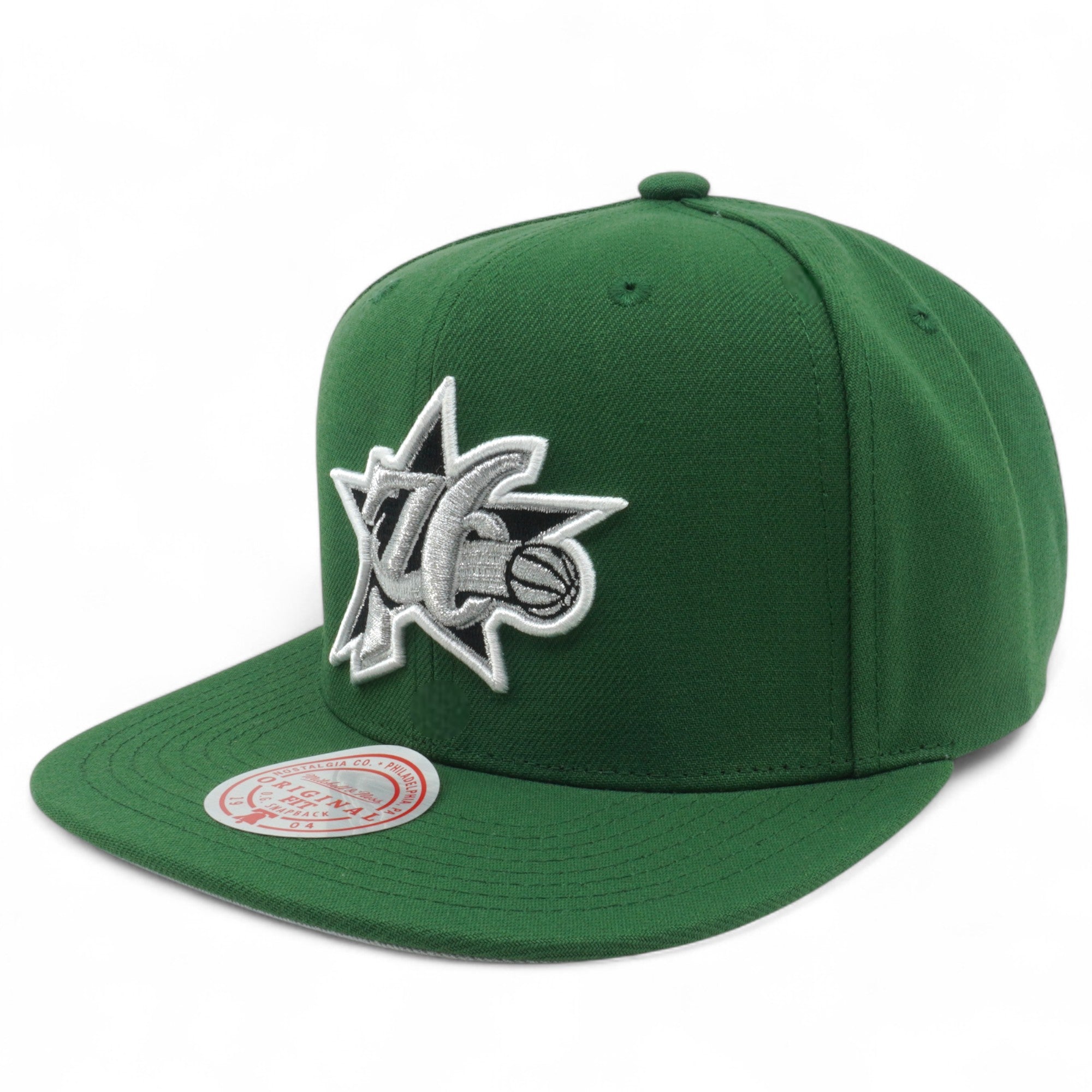 MENS MITCHELL & NESS NBA GORGE GREEN SNAPBACK HWC 76ERS - GREEN