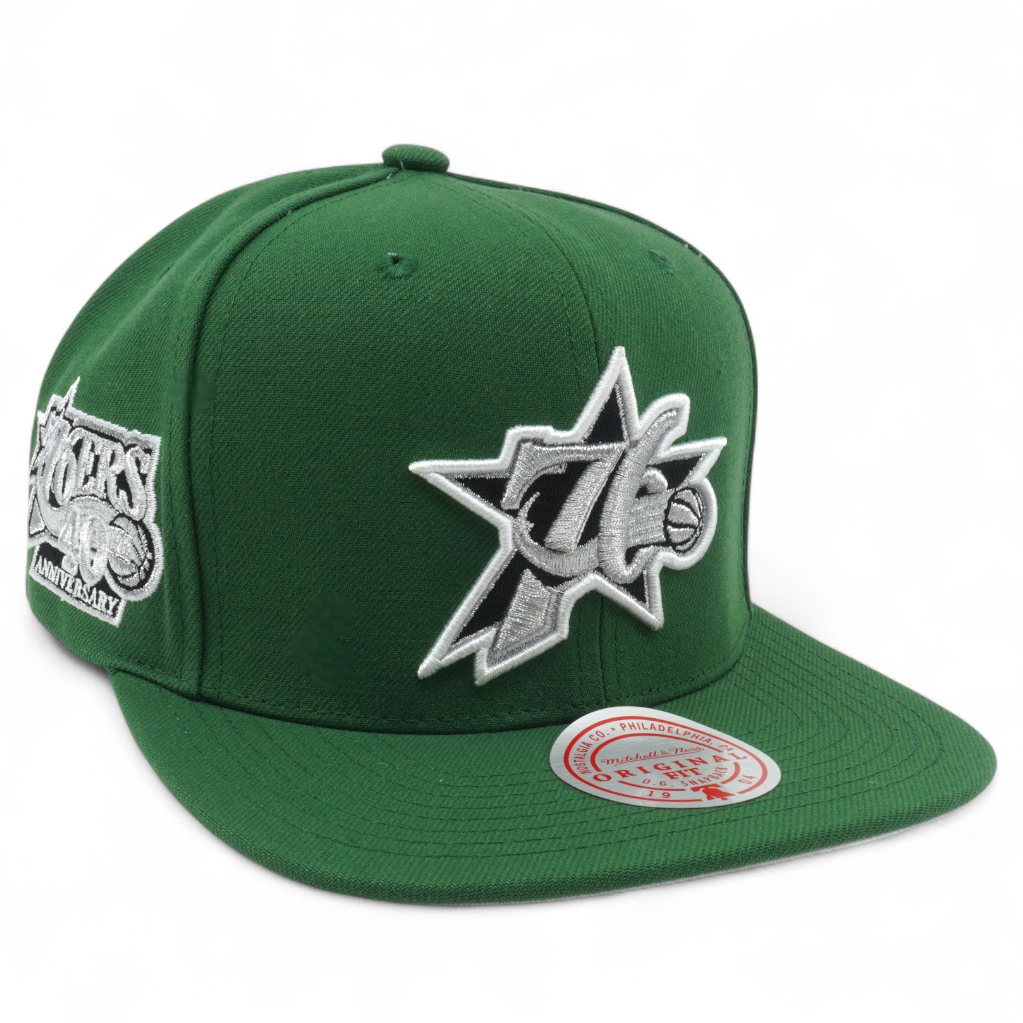 MENS MITCHELL & NESS NBA GORGE GREEN SNAPBACK HWC 76ERS - GREEN
