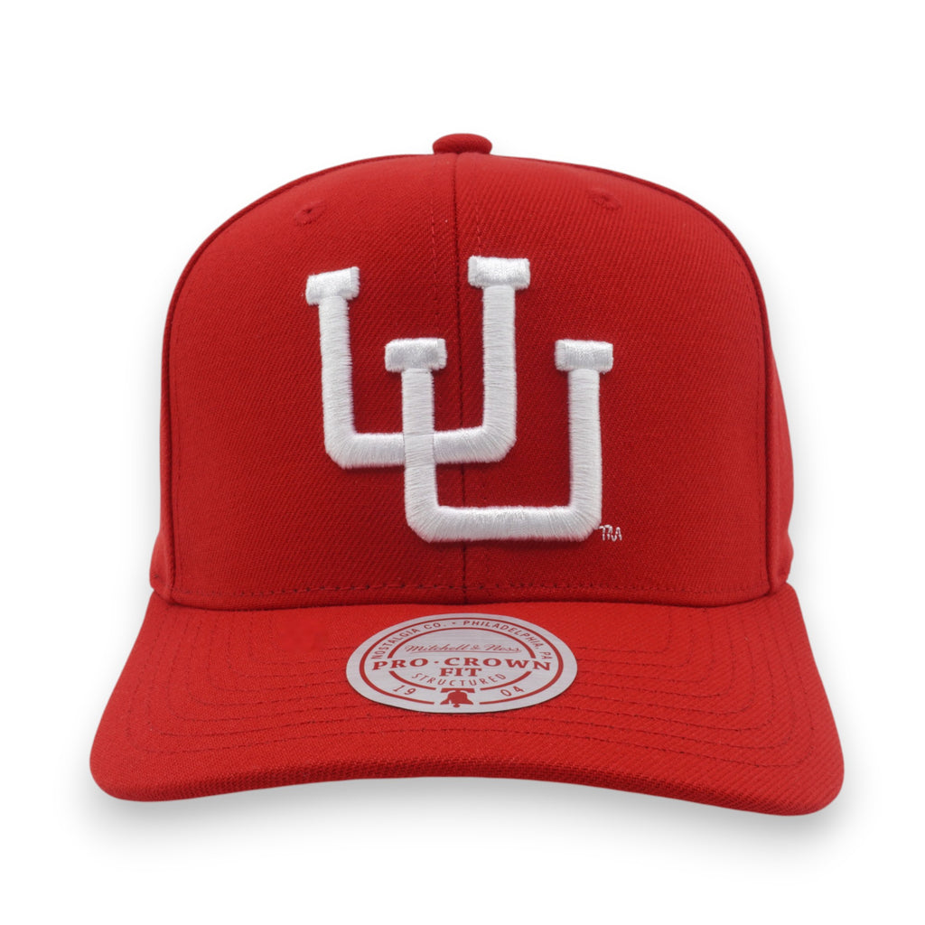 [HP9513-UUTRED1] MENS MITCHELL & NESS NCAA ALL IN 2.0 PRO SNAPBACK UTAH UTES