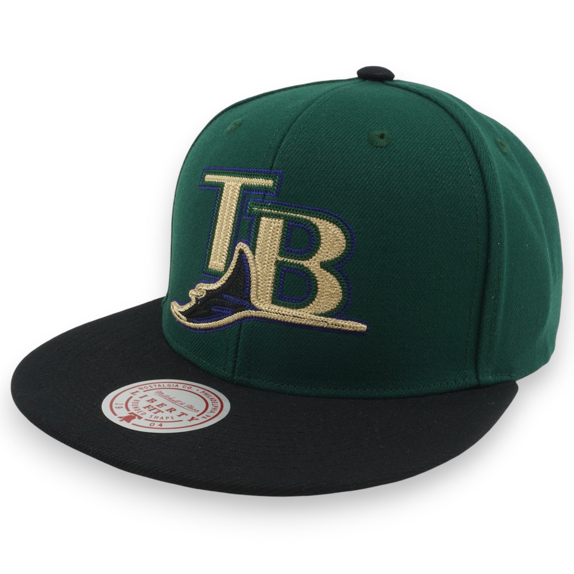 MENS MITCHELL & NESS MLB JUMP OFF SNAPBACK COOP RAYS - GREEN