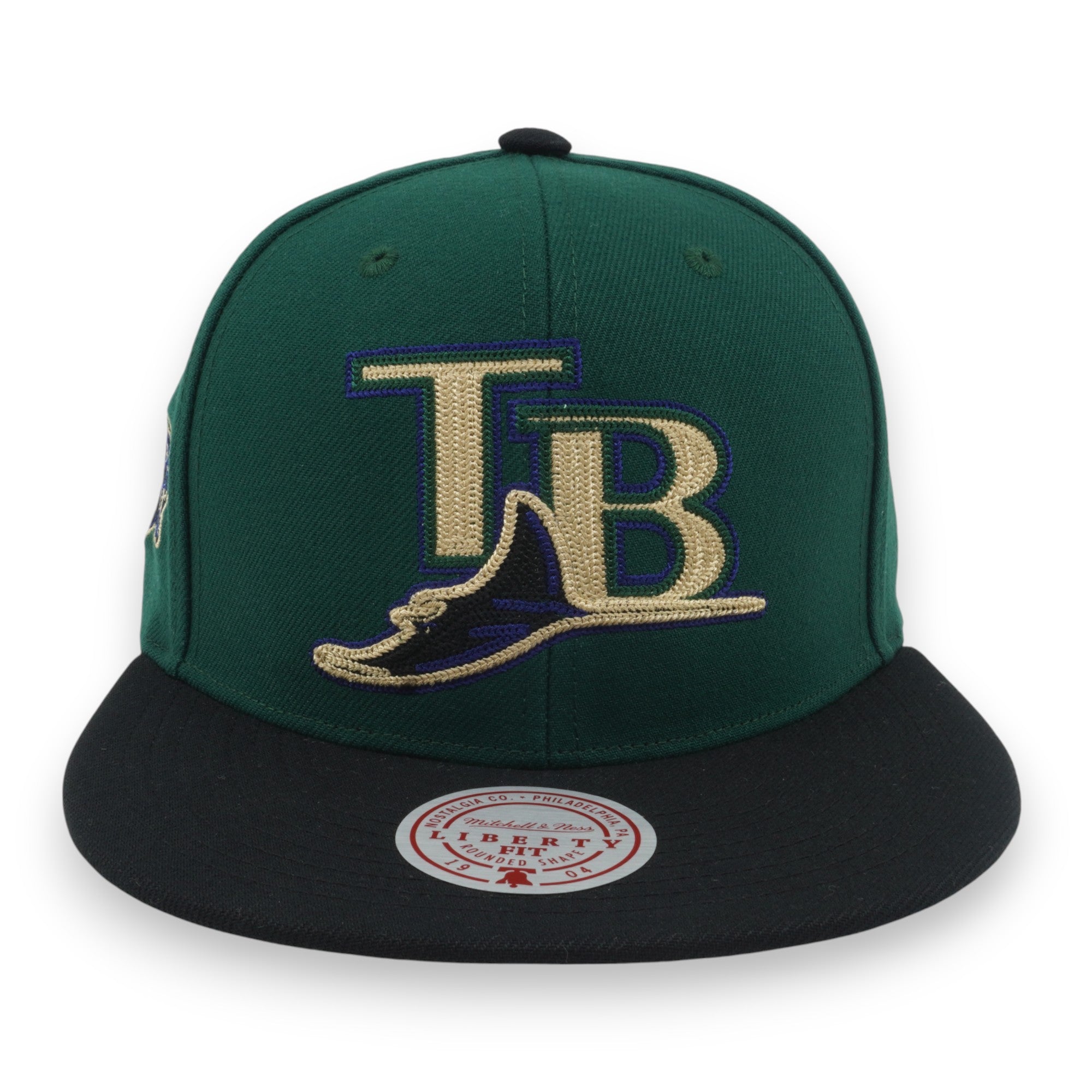 MENS MITCHELL & NESS MLB JUMP OFF SNAPBACK COOP RAYS - GREEN