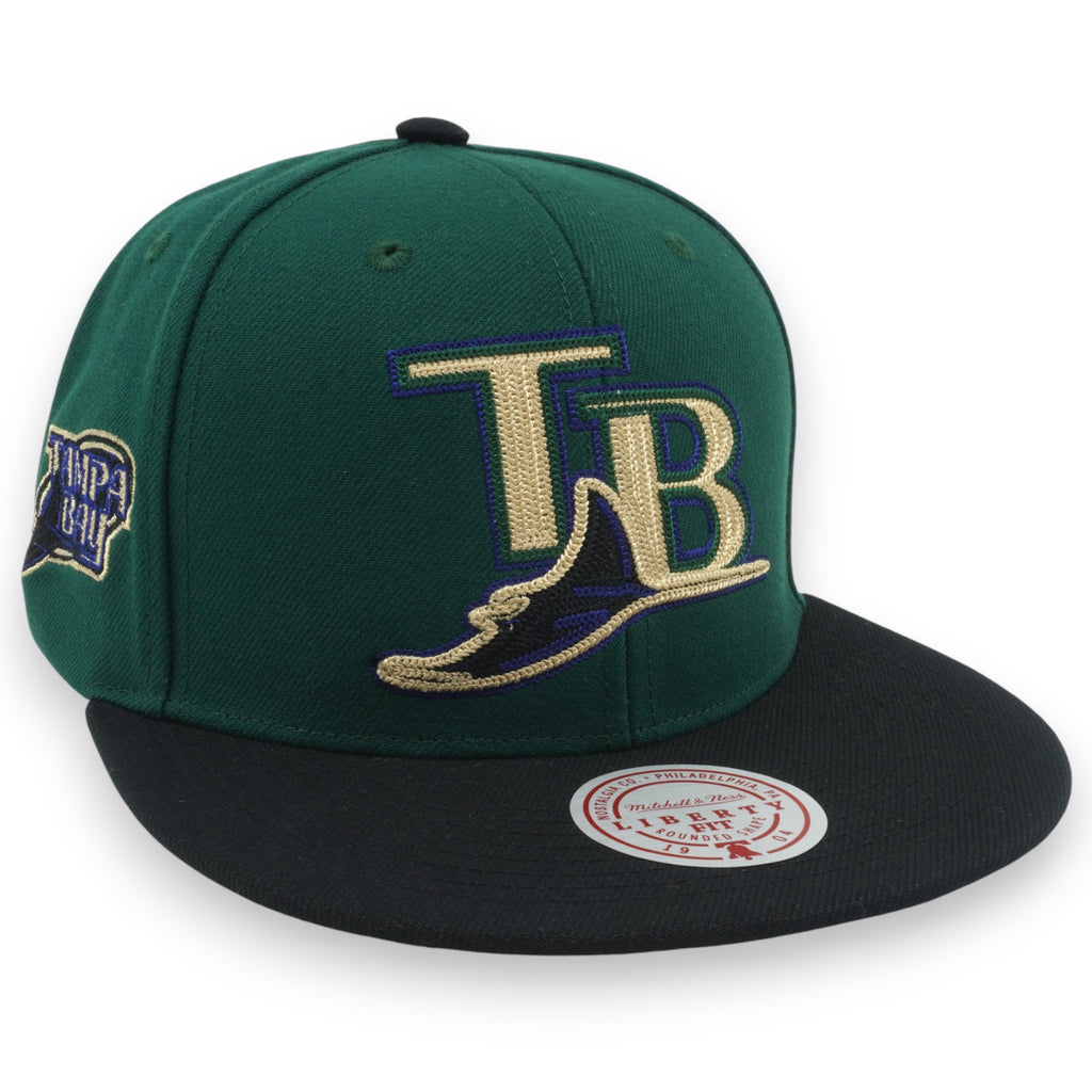 MENS MITCHELL & NESS MLB JUMP OFF SNAPBACK COOP RAYS - GREEN