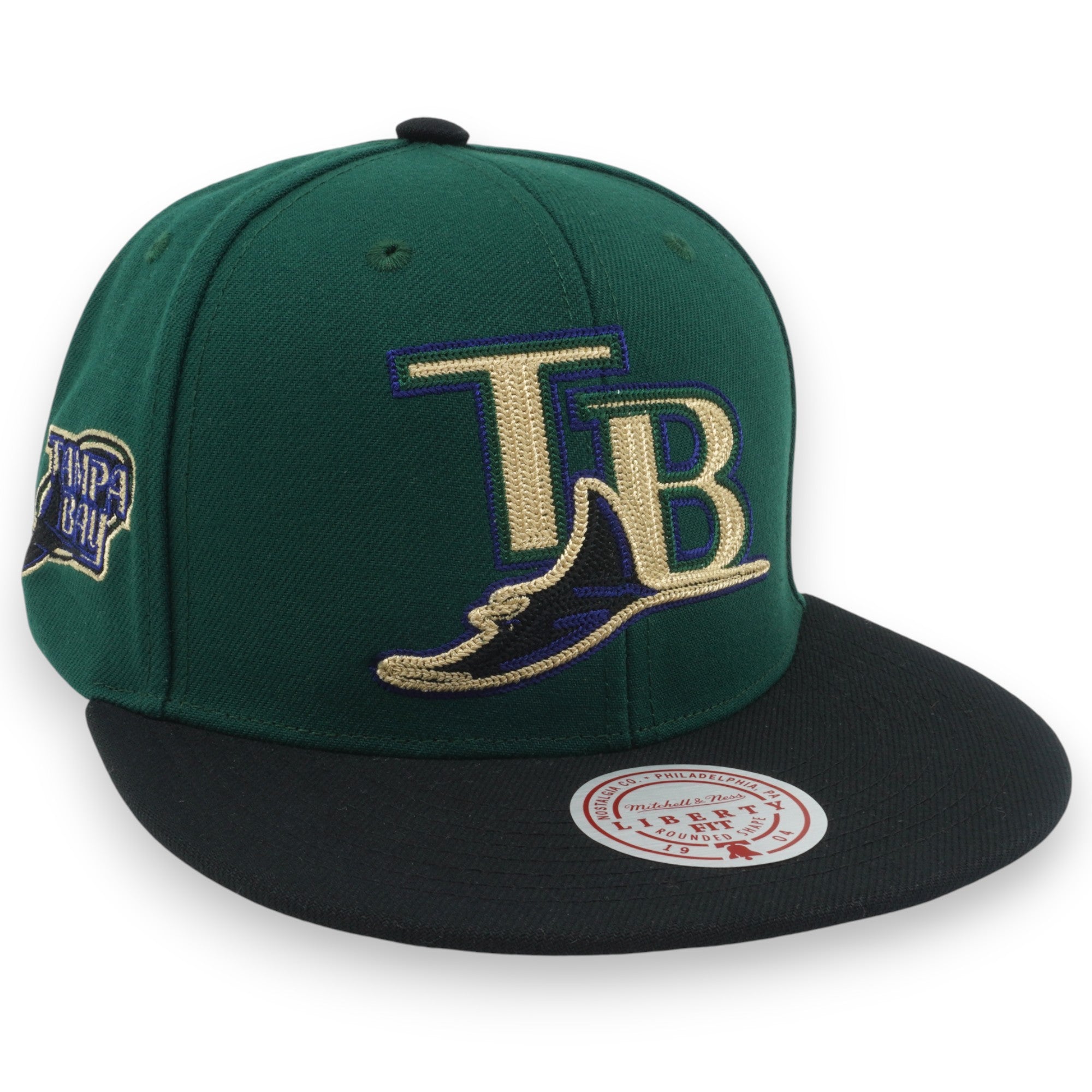 MENS MITCHELL & NESS MLB JUMP OFF SNAPBACK COOP RAYS - GREEN