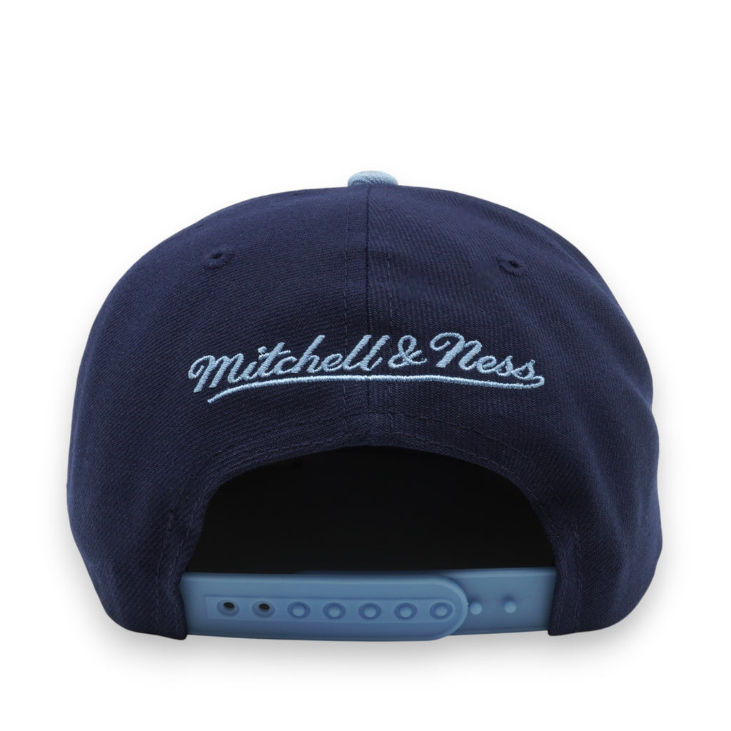 MENS MITCHELL & NESS NBA SKYBERRY COBBLER SNAPBACK LAKERS - NAVY-LIGHT BLUE