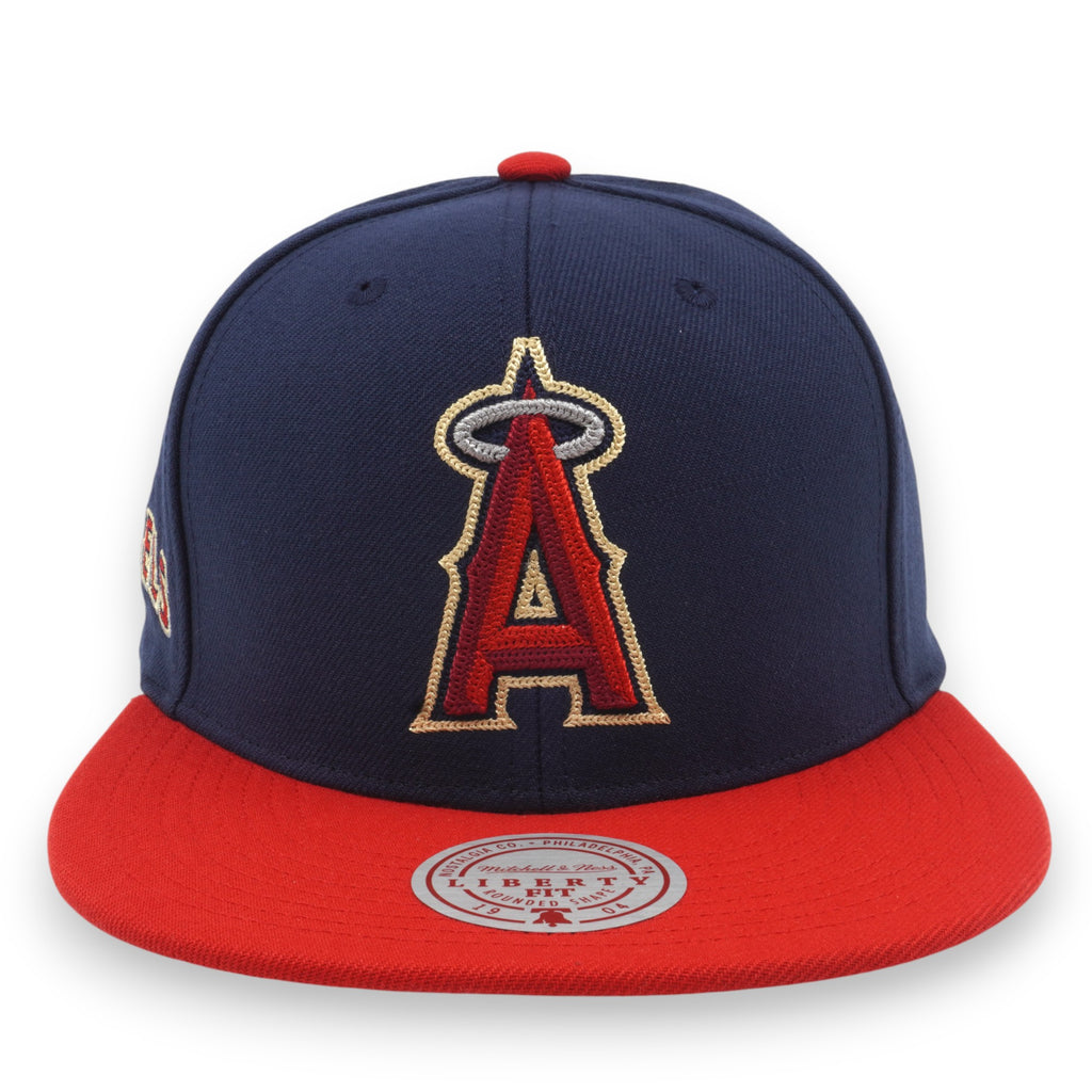 MENS MITCHELL & NESS MLB JUMP OFF SNAPBACK ANGELS - NAVY