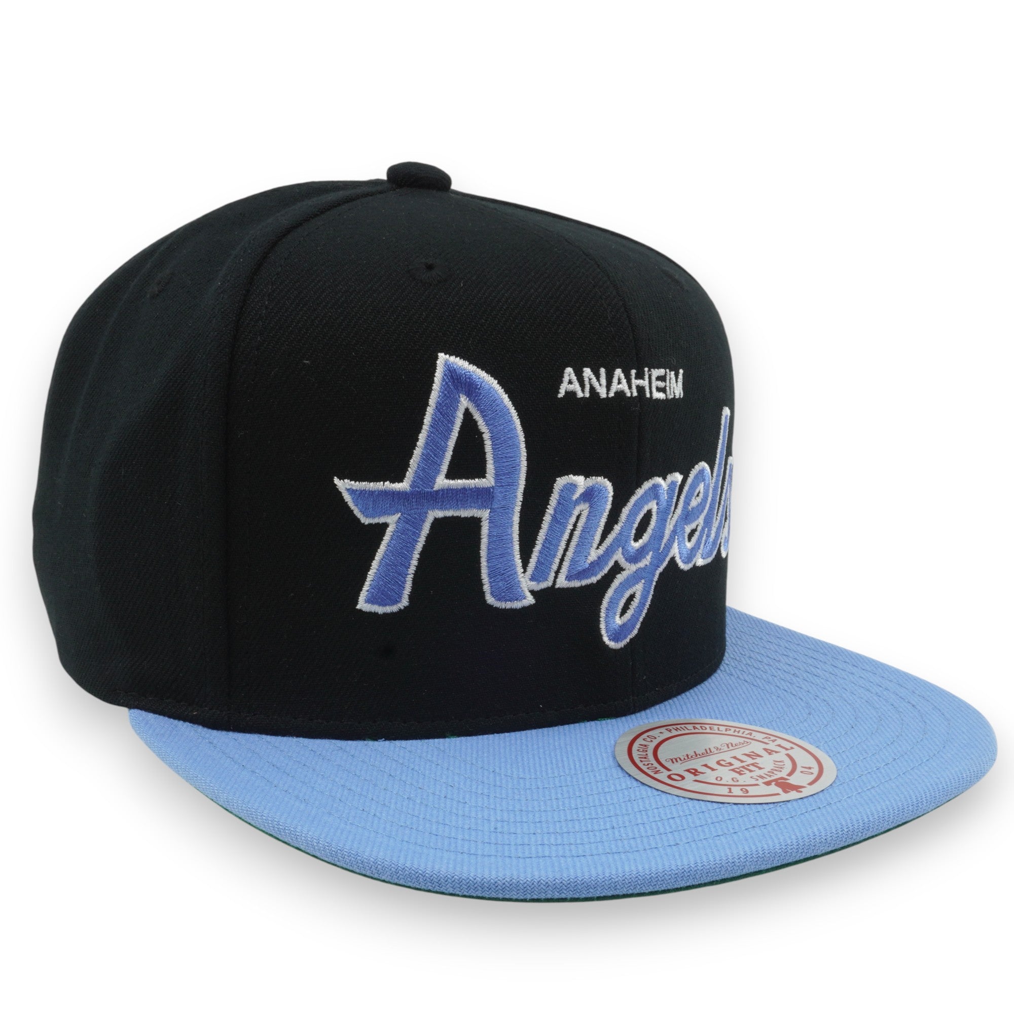 MENS MITCHELL & NESS MLB EVERGREEN SCRIPT SNAPBACK COOP ANGELS