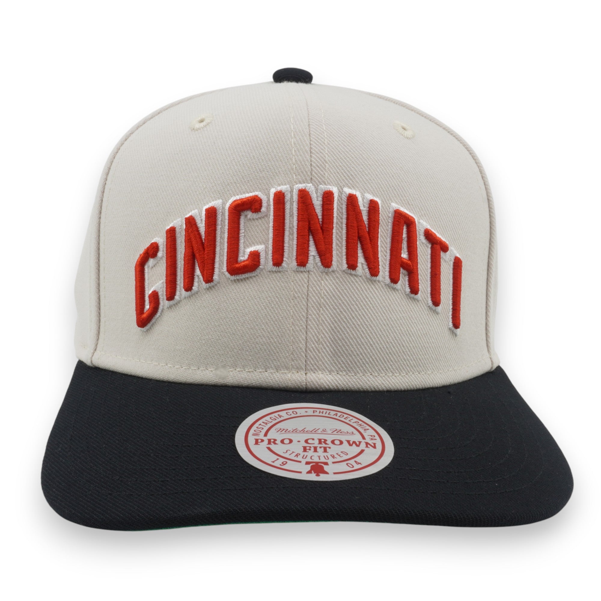 [HP11517-CREOFWH] MENS MITCHELL & NESS MLB OFF WORD PRO SNAPBACK COOP REDS