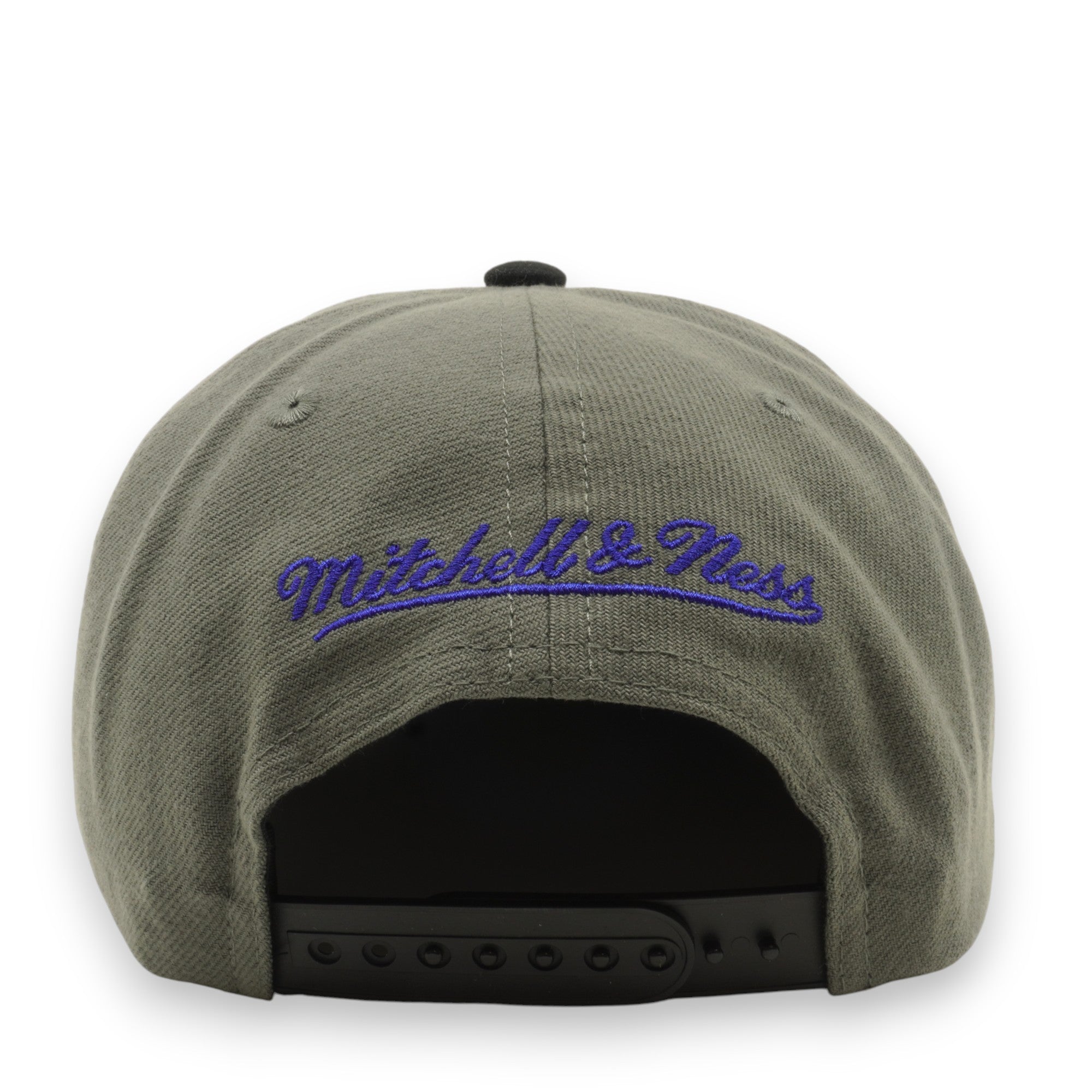 MENS MITCHELL & NESS NHL STORM FRONT SNAPBACK BLUES - GREY