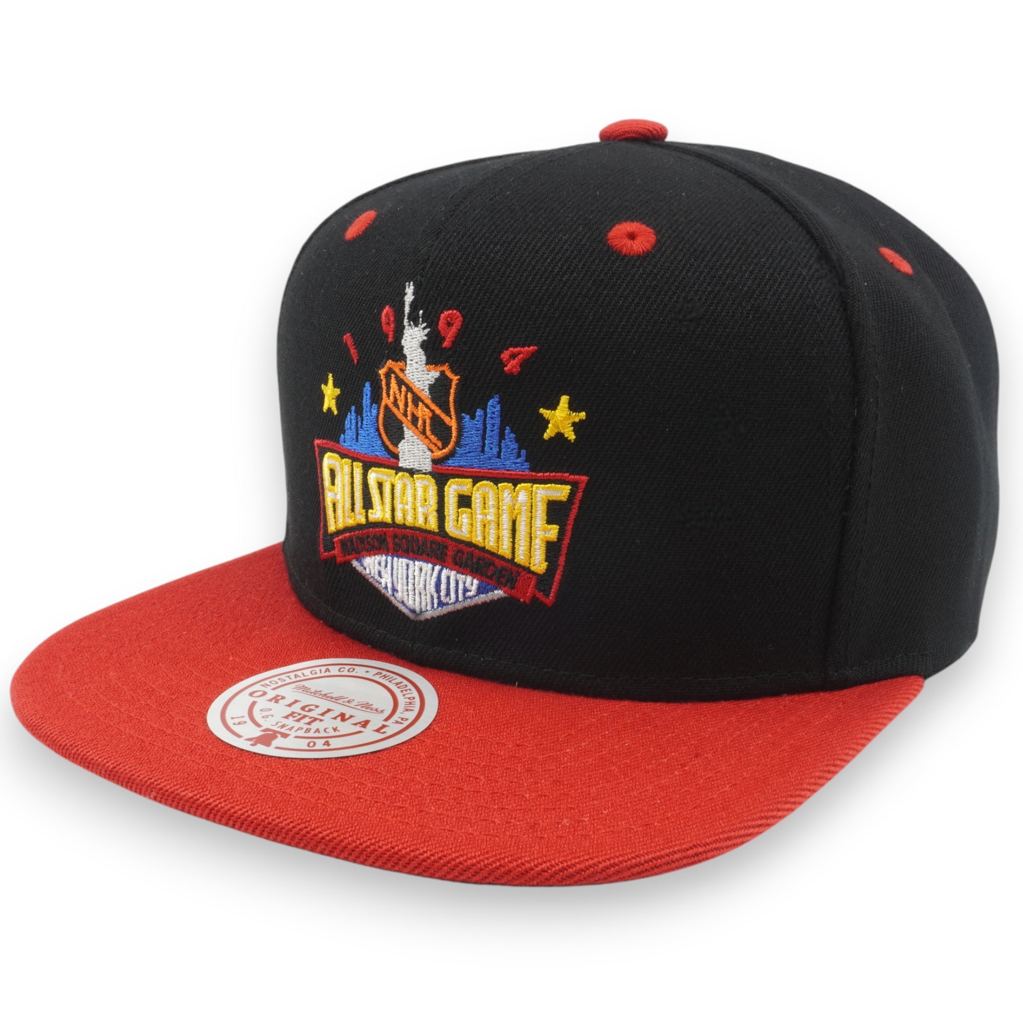 MENS MITCHELL & NESS NHL 1994 ALL-STAR SNAPBACK DEVILS - BLACK