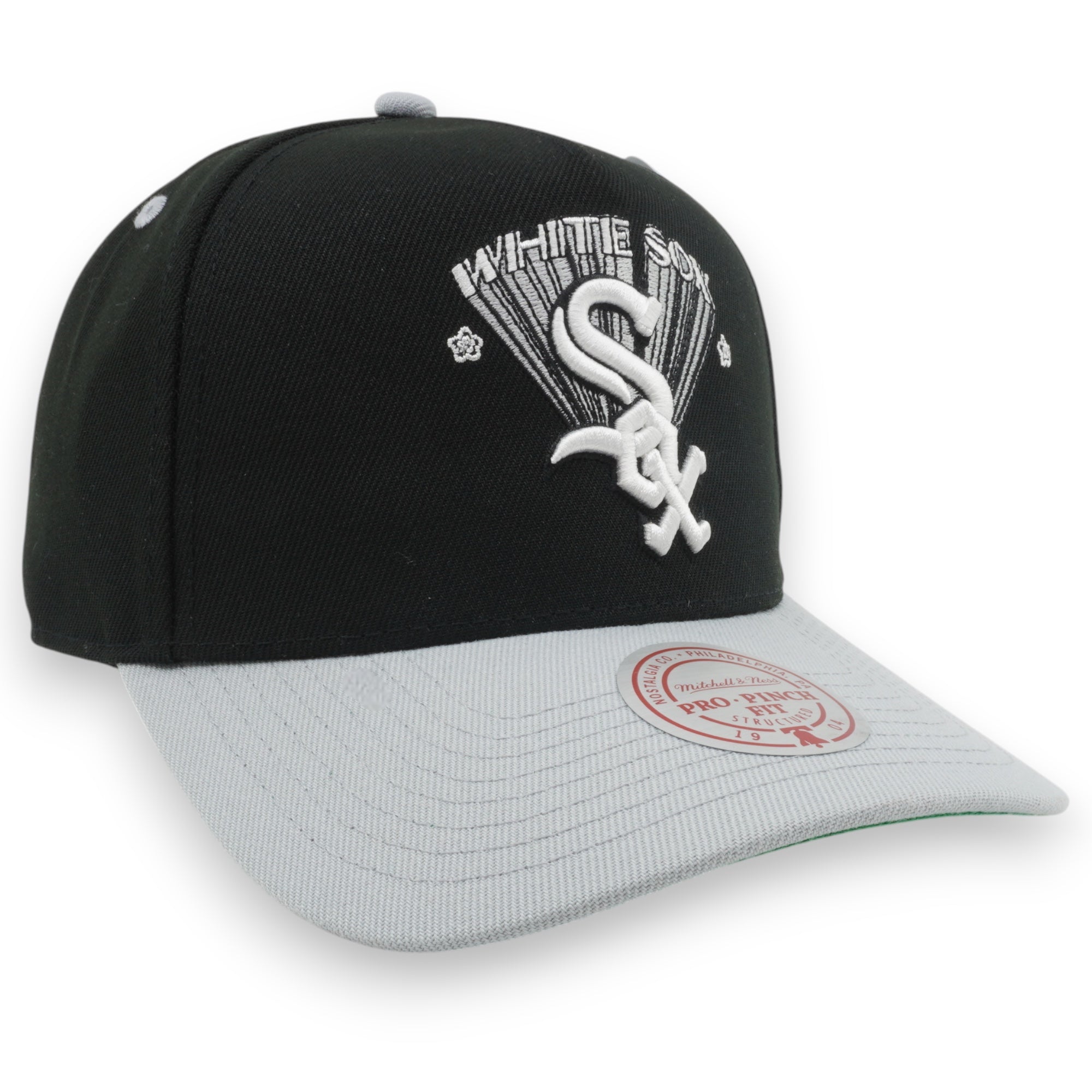 MENS MITCHELL & NESS MLB TEAM STAR PRO SNAPBACK WHITE SOX - BLACK
