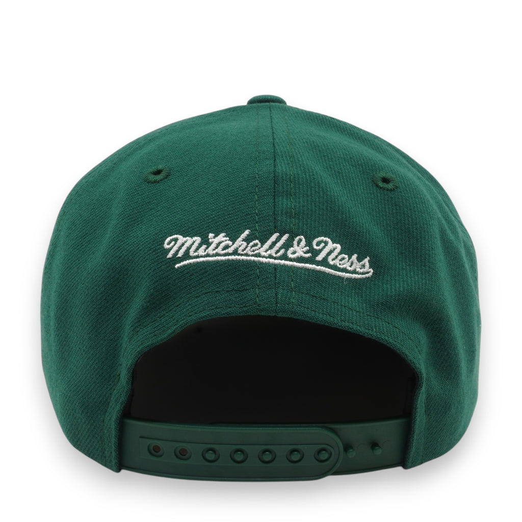MENS MITCHELL & NESS MLB BACK TO BASICS SNAPBACK ATHLETICS - GREEN