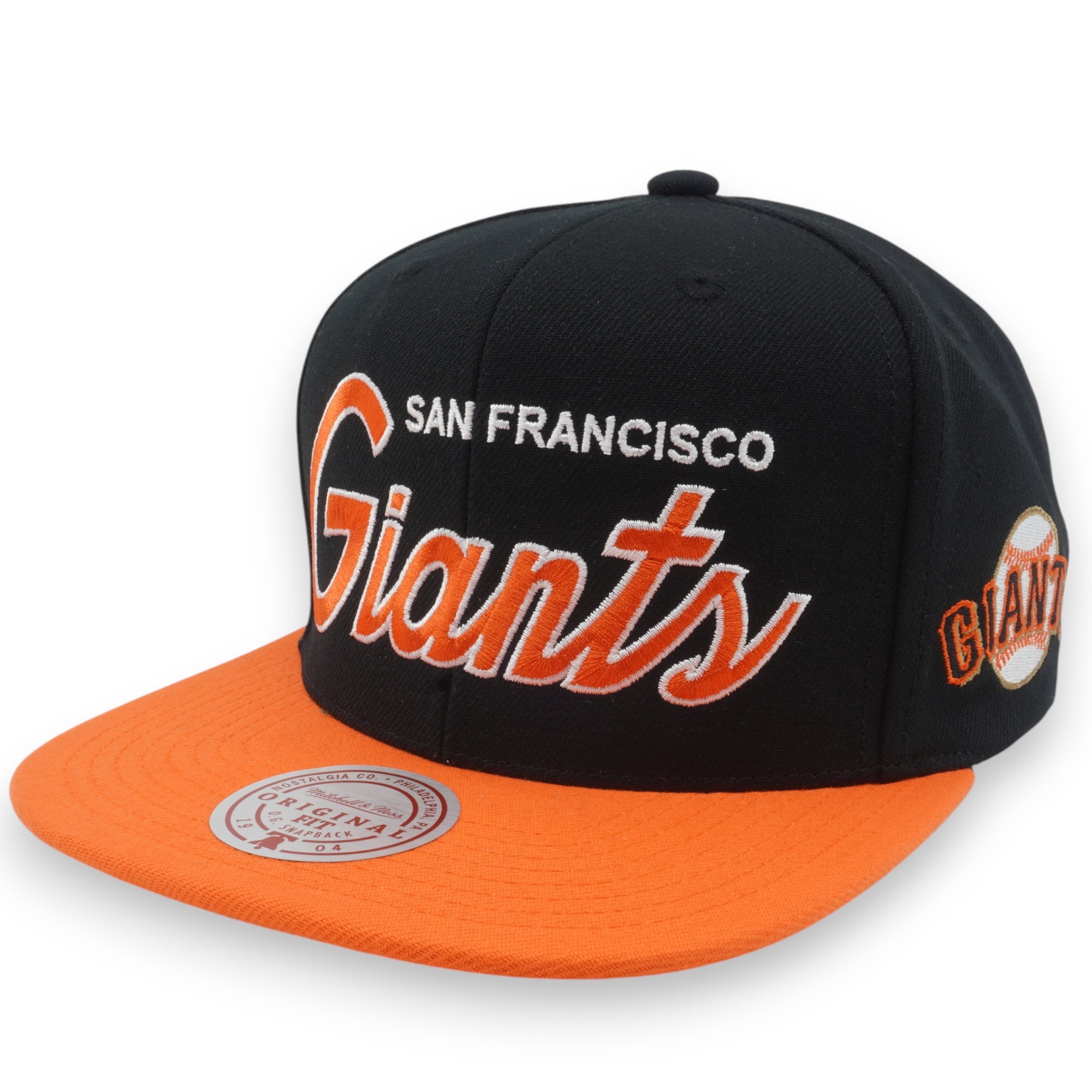 Mens Mitchell & Ness MLB EVERGREEN SCRIPT SNAPBACK GIANTS