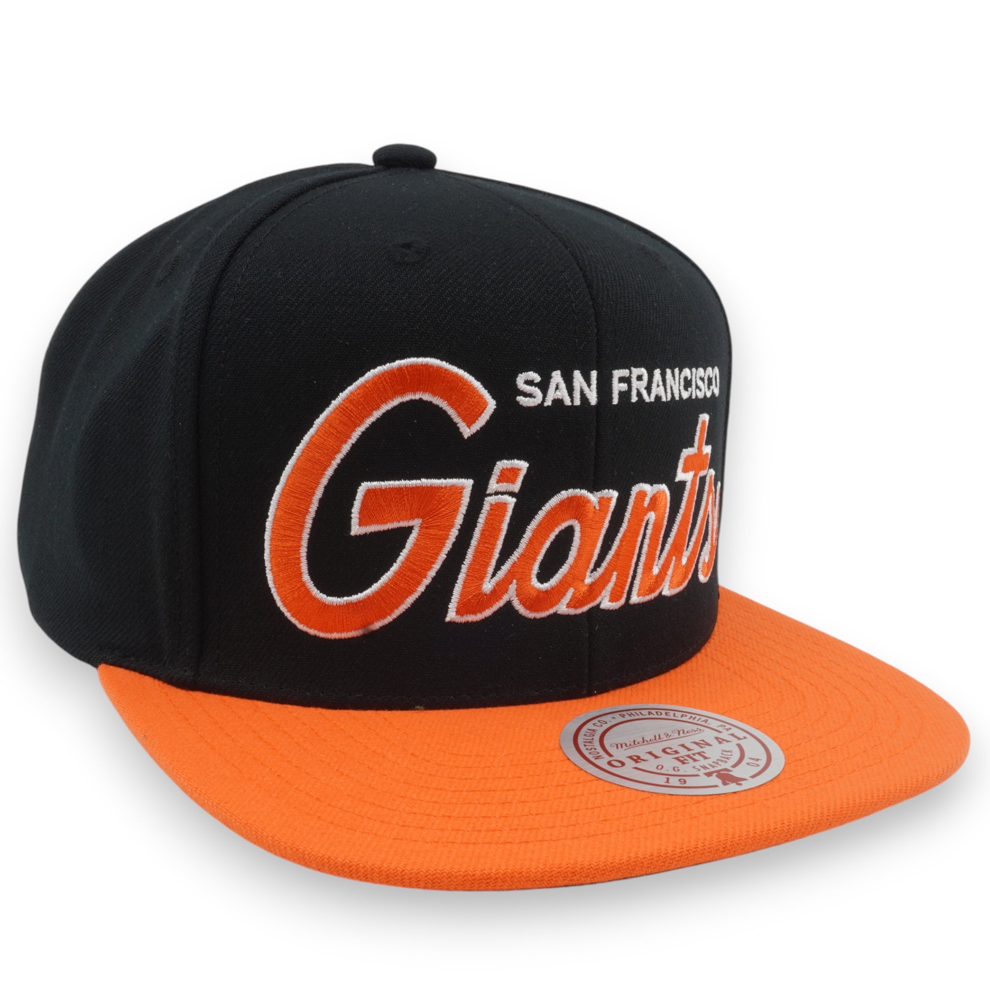 Mens Mitchell & Ness MLB EVERGREEN SCRIPT SNAPBACK GIANTS