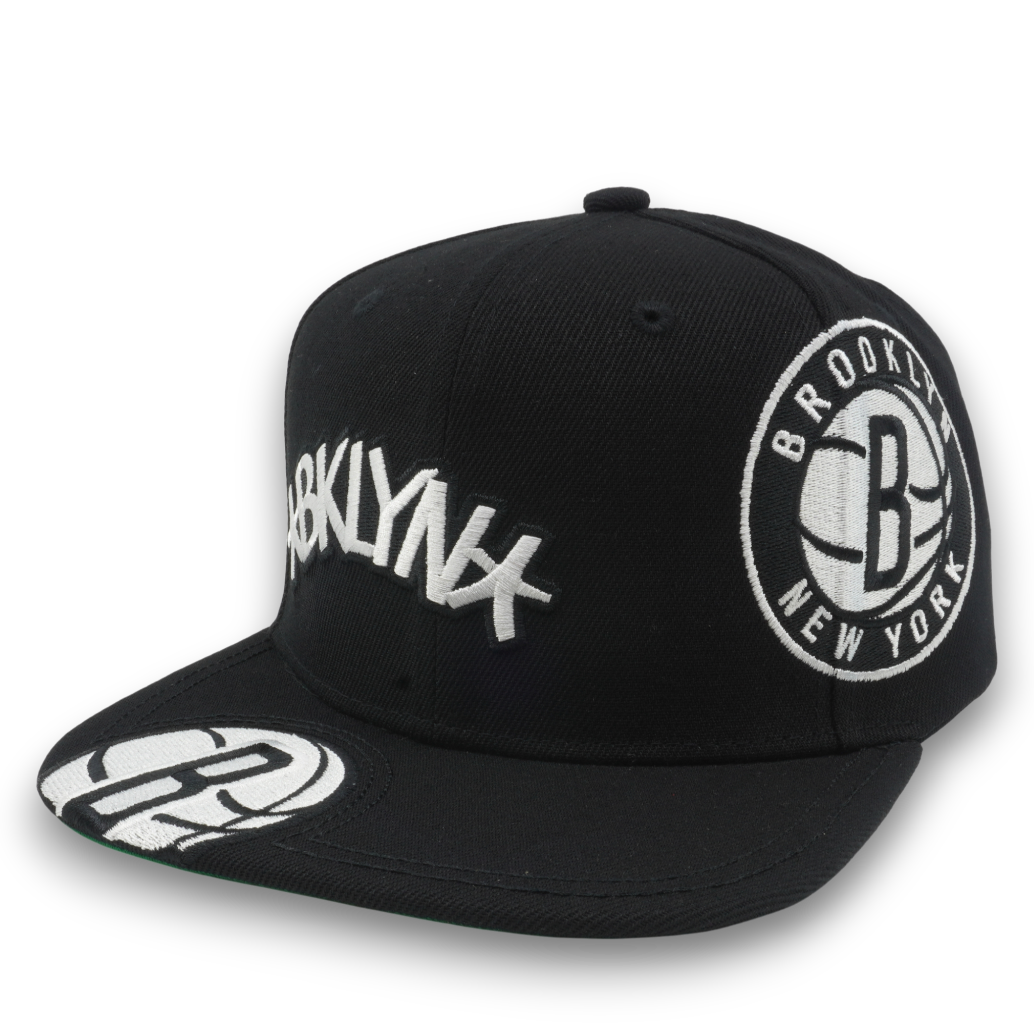 MENS MITCHELL & NESS NBA LANDED SNAPBACK NETS - BLACK