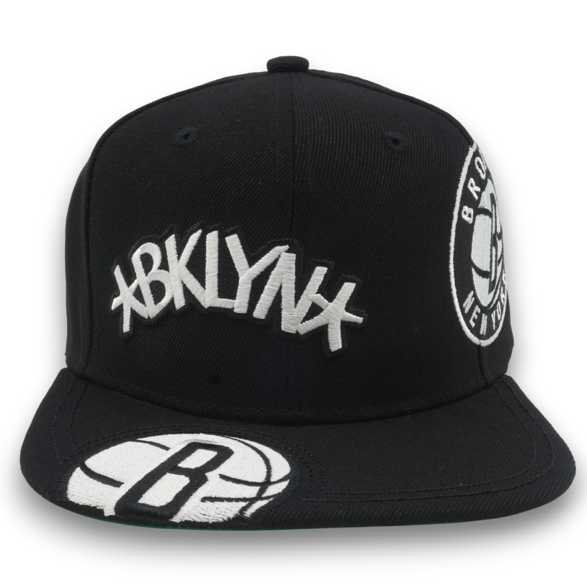 MENS MITCHELL & NESS NBA LANDED SNAPBACK NETS - BLACK
