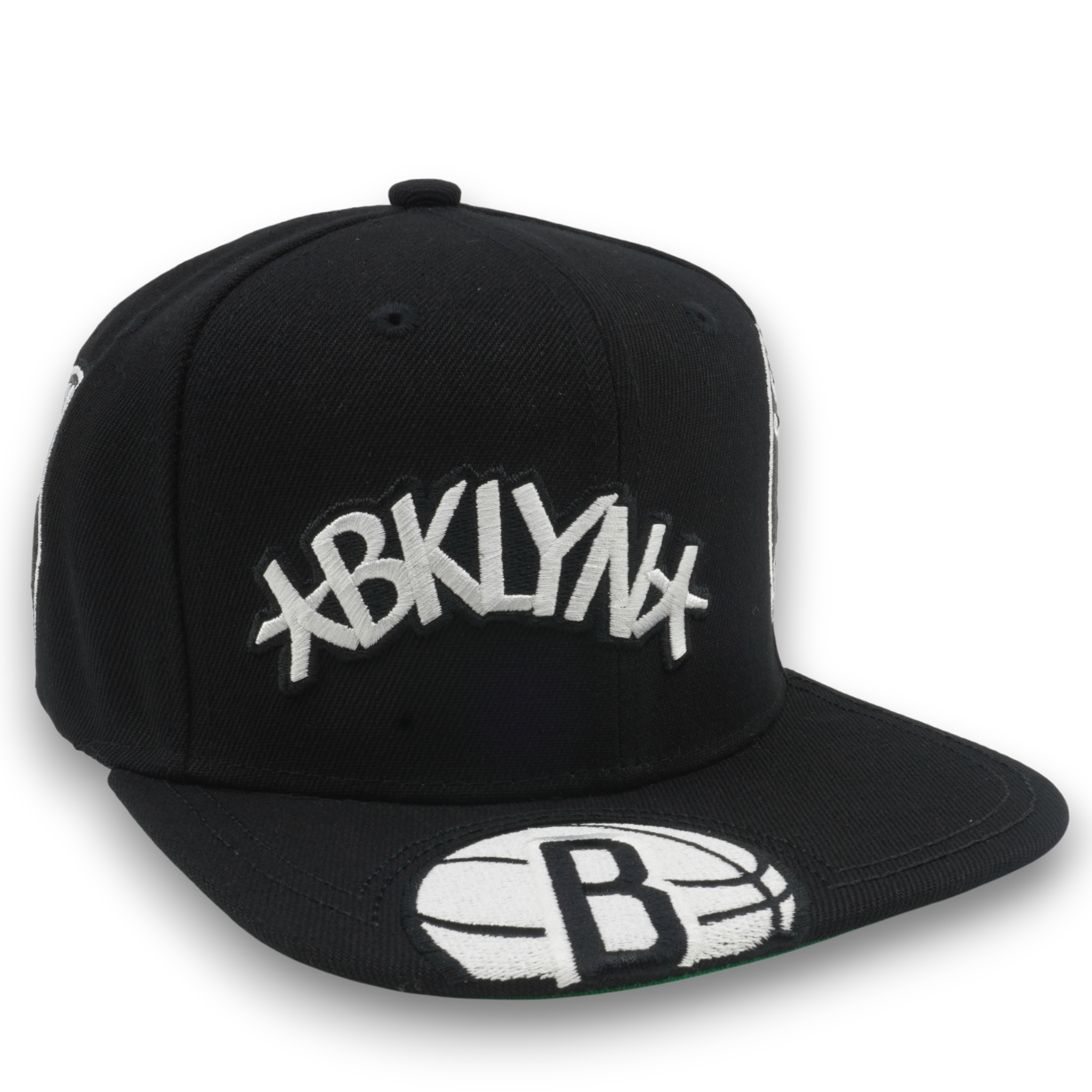 MENS MITCHELL & NESS NBA LANDED SNAPBACK NETS - BLACK
