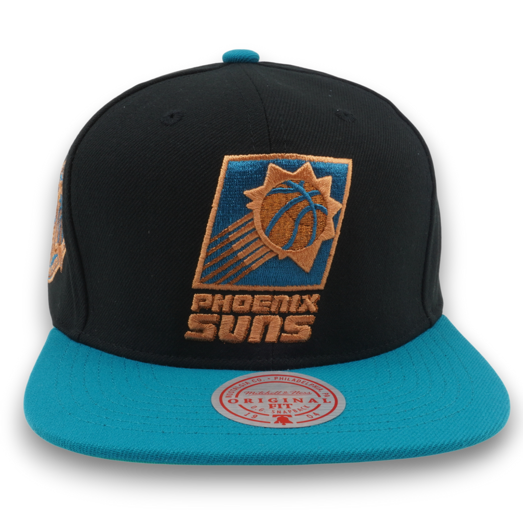 MENS MITCHELL & NESS NBA MAKE CENTS SNAPBACK HWC SUNS - BLACK-TEAL