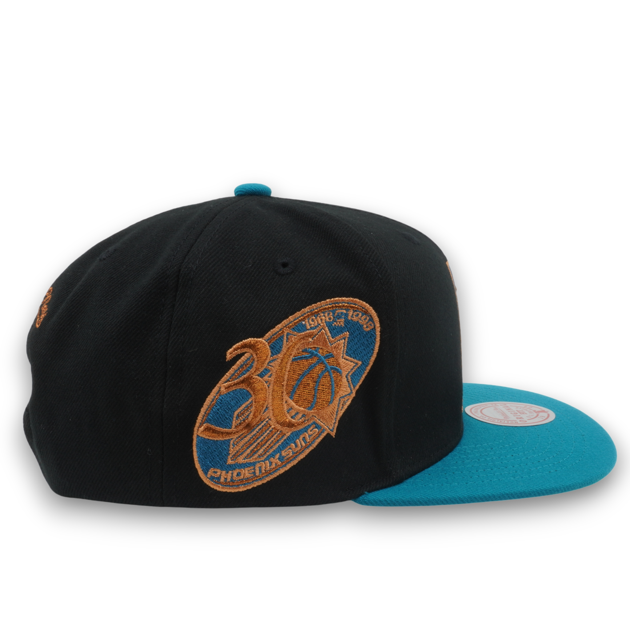 MENS MITCHELL & NESS NBA MAKE CENTS SNAPBACK HWC SUNS - BLACK-TEAL
