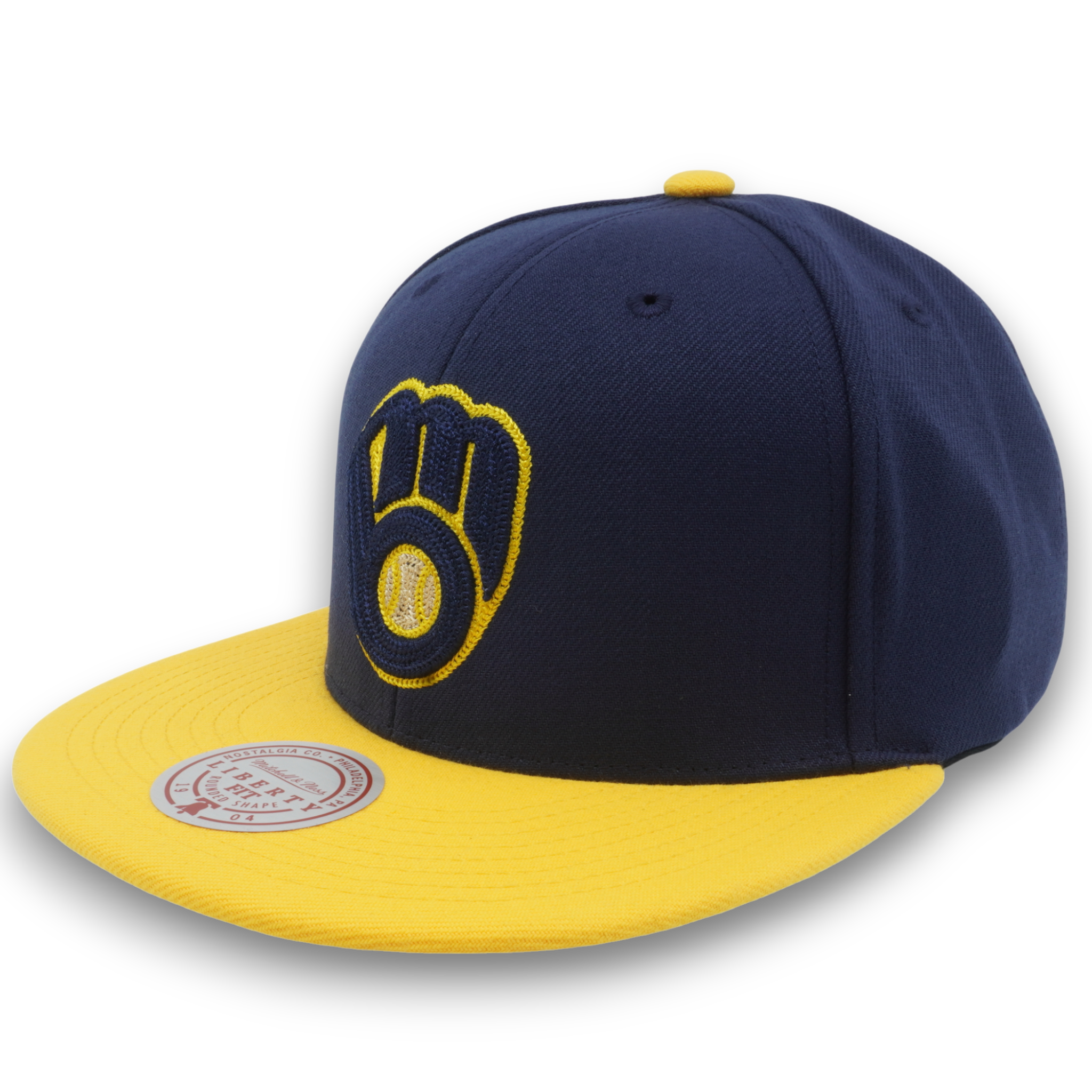 MENS MITCHELL & NESS MLB JUMP OFF SNAPBACK BREWERS - BLUE