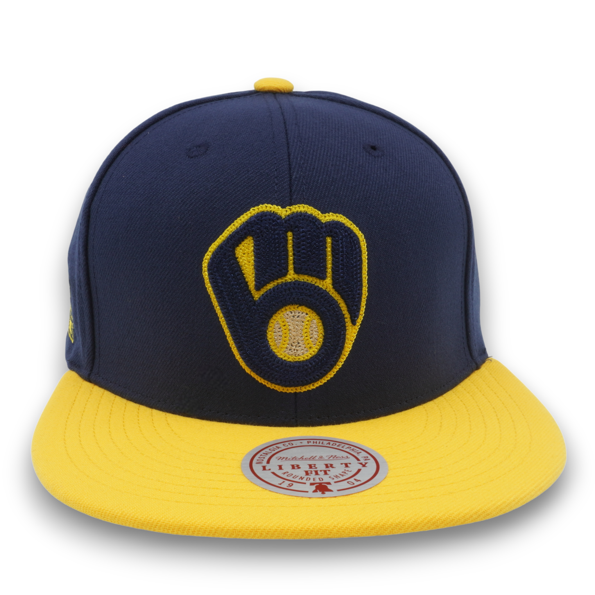 MENS MITCHELL & NESS MLB JUMP OFF SNAPBACK BREWERS - BLUE
