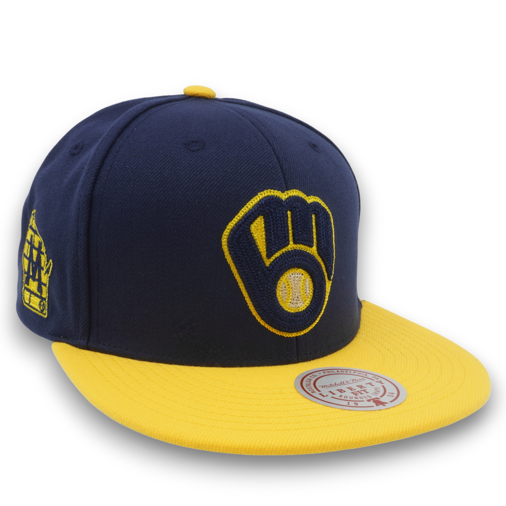 MENS MITCHELL & NESS MLB JUMP OFF SNAPBACK BREWERS - BLUE