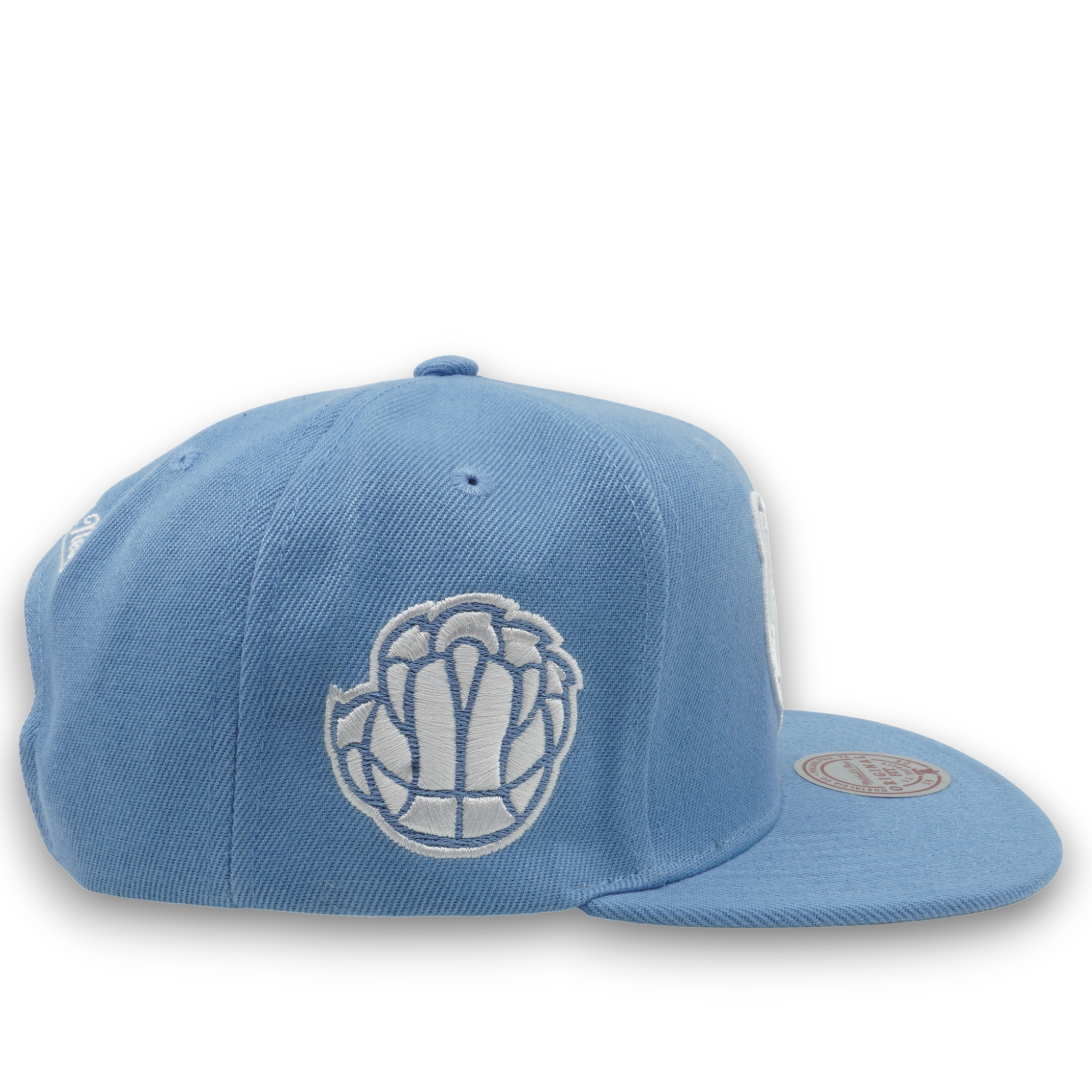 MENS MITCHELL & NESS NBA BACK TO BASICS SNAPBACK GRIZZLIES - LIGHT BLUE