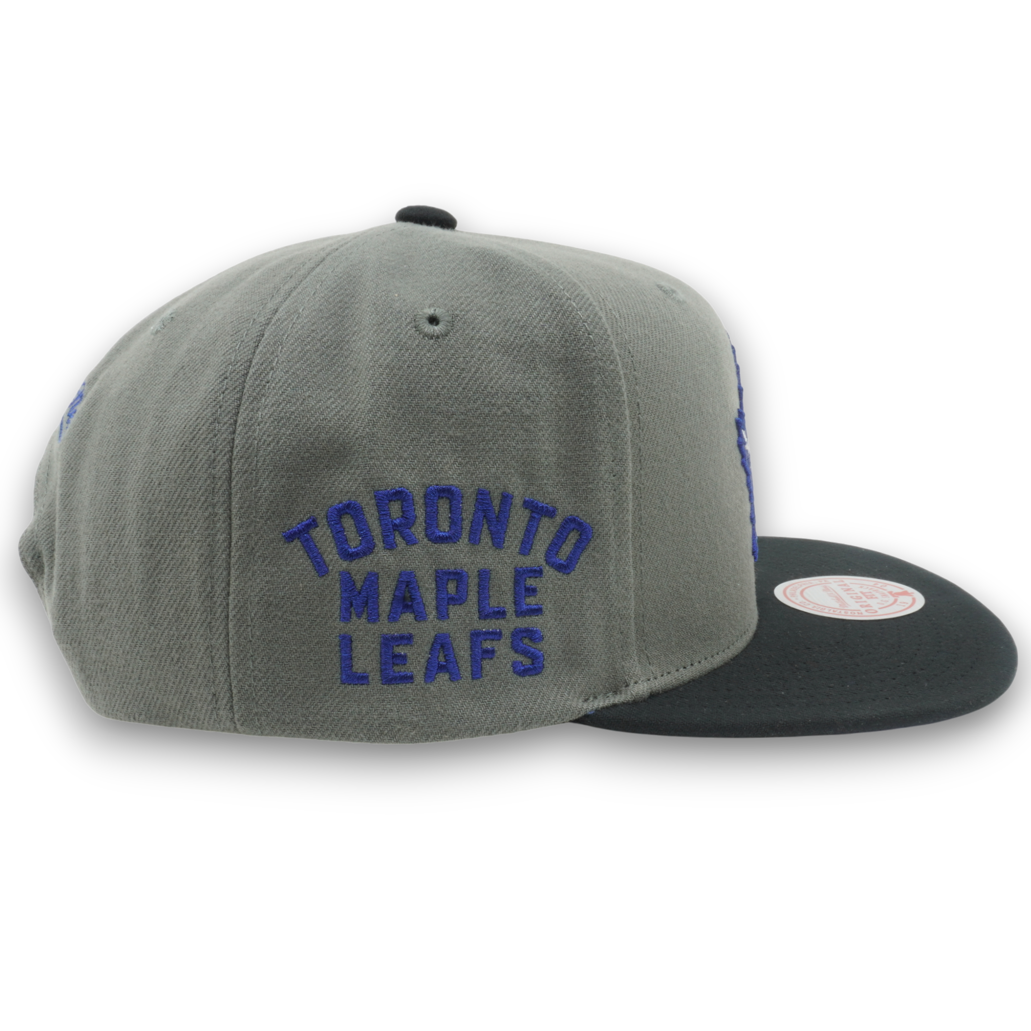 MENS MITCHELL & NESS NHL STORM FRONT SNAPBACK MAPLE LEAFS - GREY