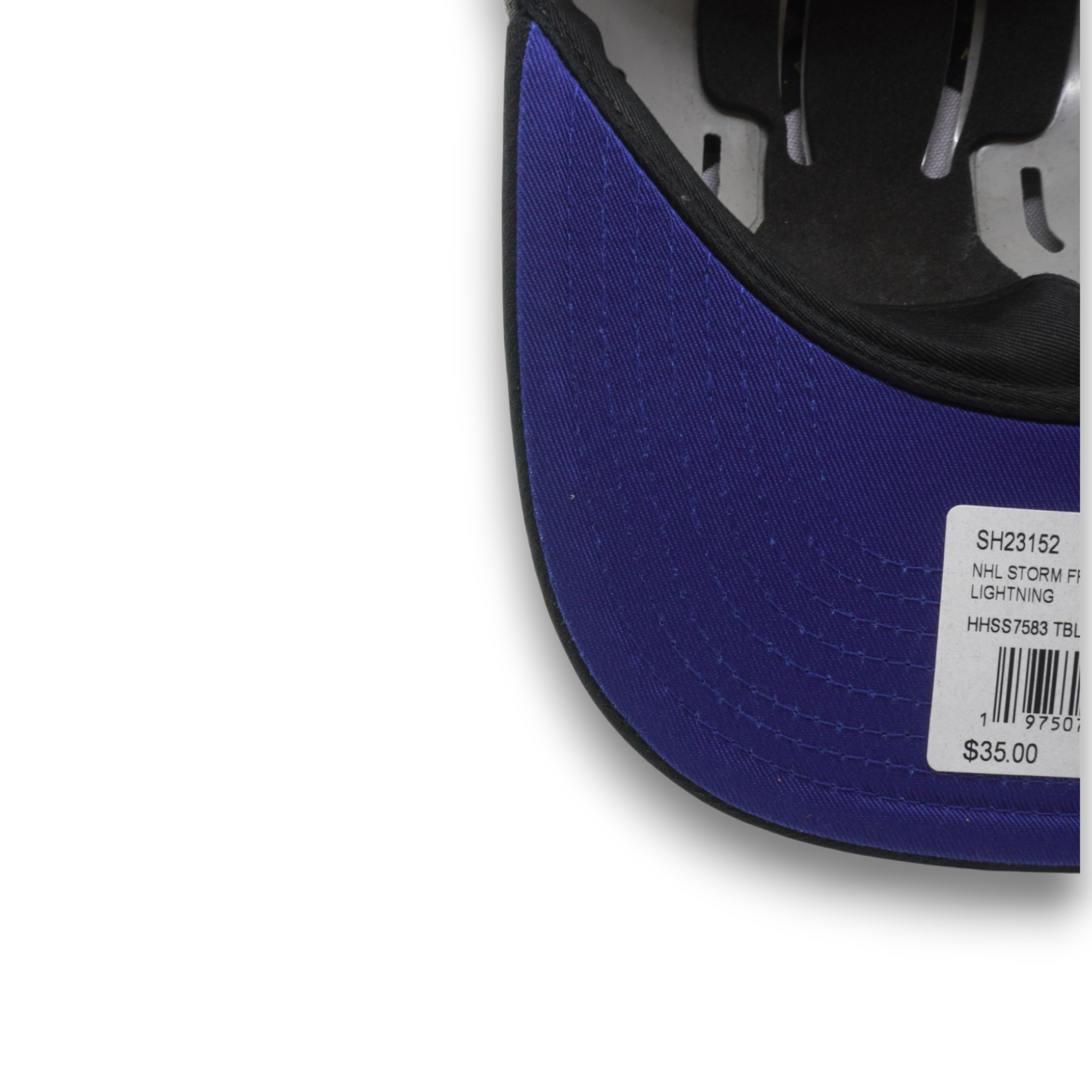 MENS MITCHELL & NESS NHL STORM FRONT SNAPBACK LIGHTNING - GREY