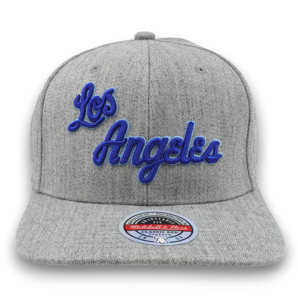 MENS MITCHELL & NESS NBA TEAM HEATHER 2.0 SNAPBACK HWC LAKERS - GREY HEATHER