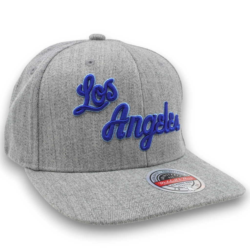 MENS MITCHELL & NESS NBA TEAM HEATHER 2.0 SNAPBACK HWC LAKERS - GREY HEATHER
