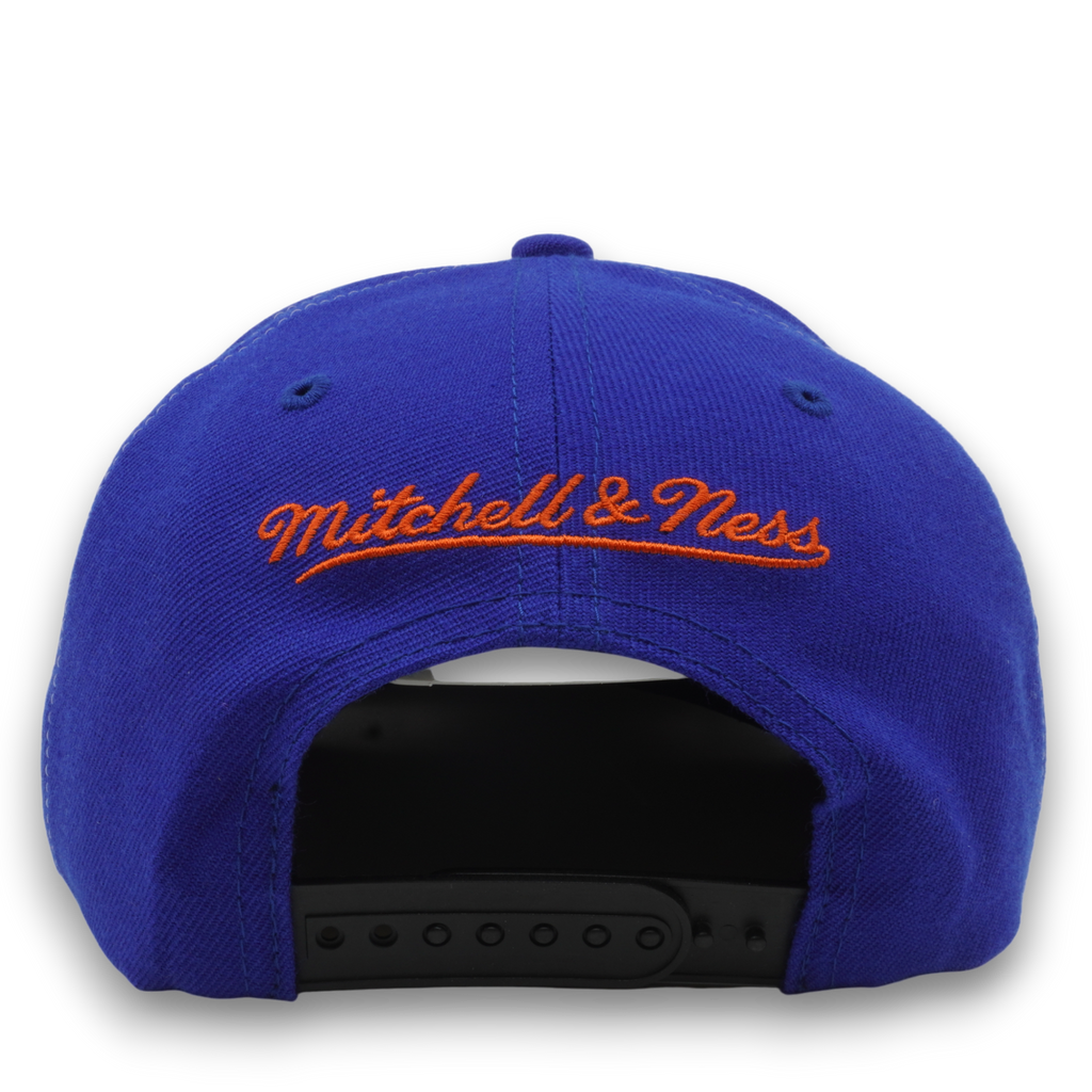 MENS MITCHELL & NESS NBA NY KNICKS QUADRIGA SNAPBACK - BLUE