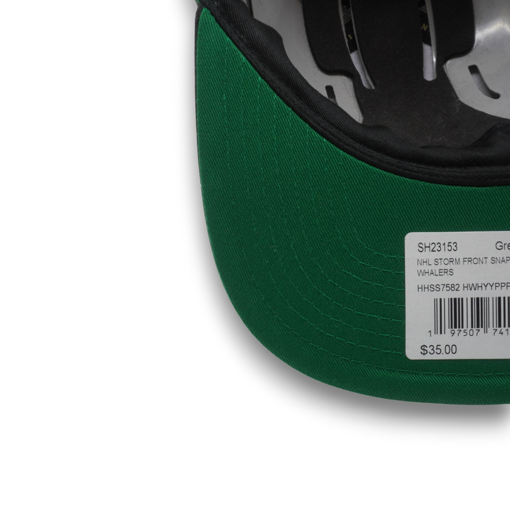 MENS MITCHELL & NESS NHL STORM FRONT SNAPBACK VNTG WHALERS - GREY
