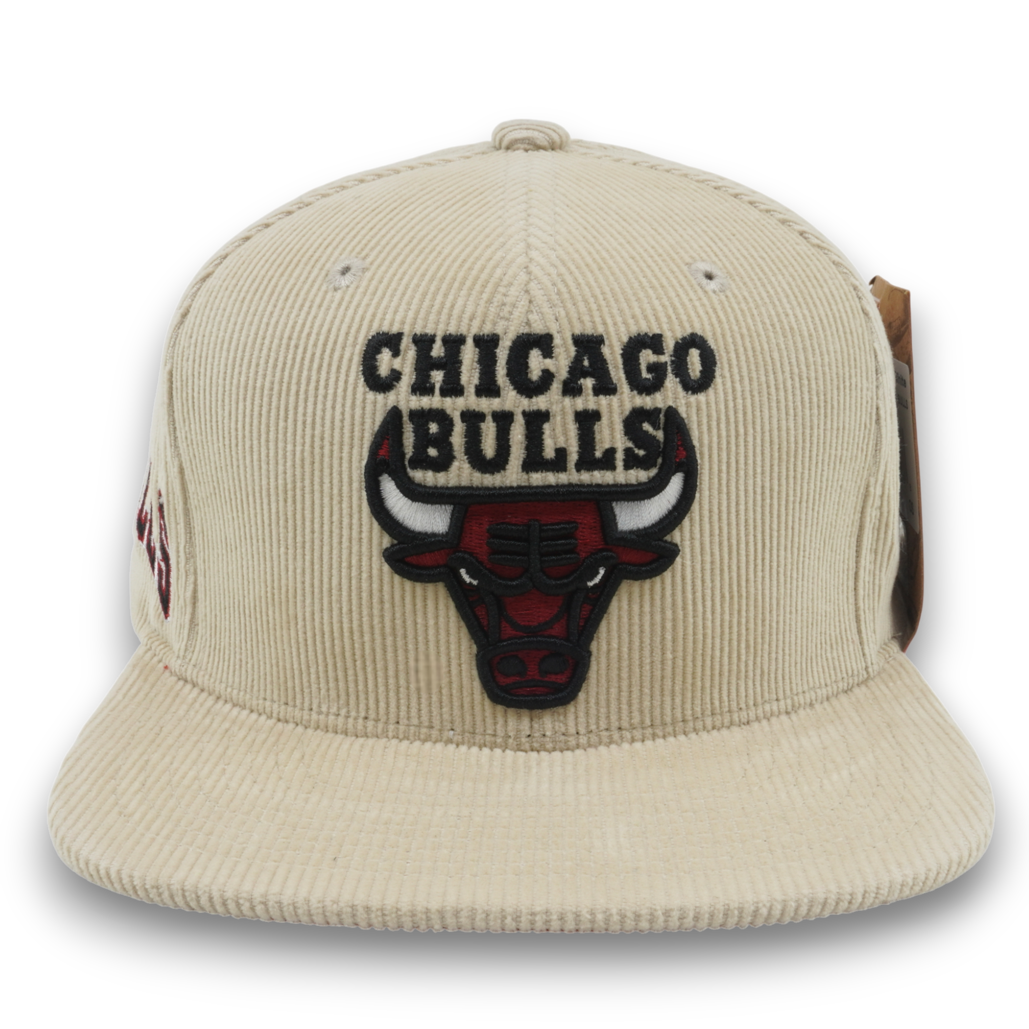 MENS MITCHELL & NESS NBA OFF CORD SNAPBACK BULLS - OFF WHITE