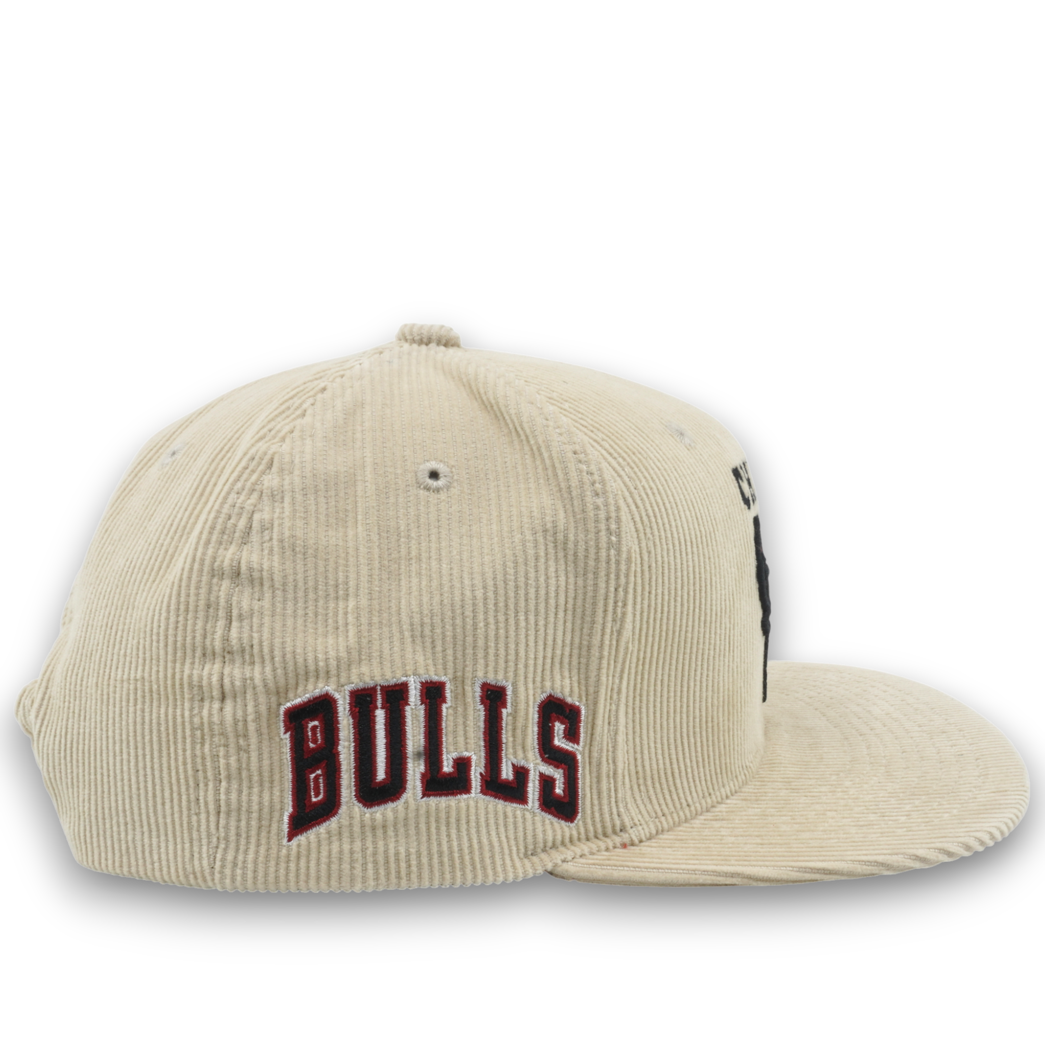 MENS MITCHELL & NESS NBA OFF CORD SNAPBACK BULLS - OFF WHITE