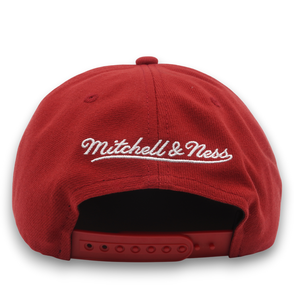 MENS MITCHELL & NESS NBA CHAMP STACK SNAPBACK HWC HEAT - RED