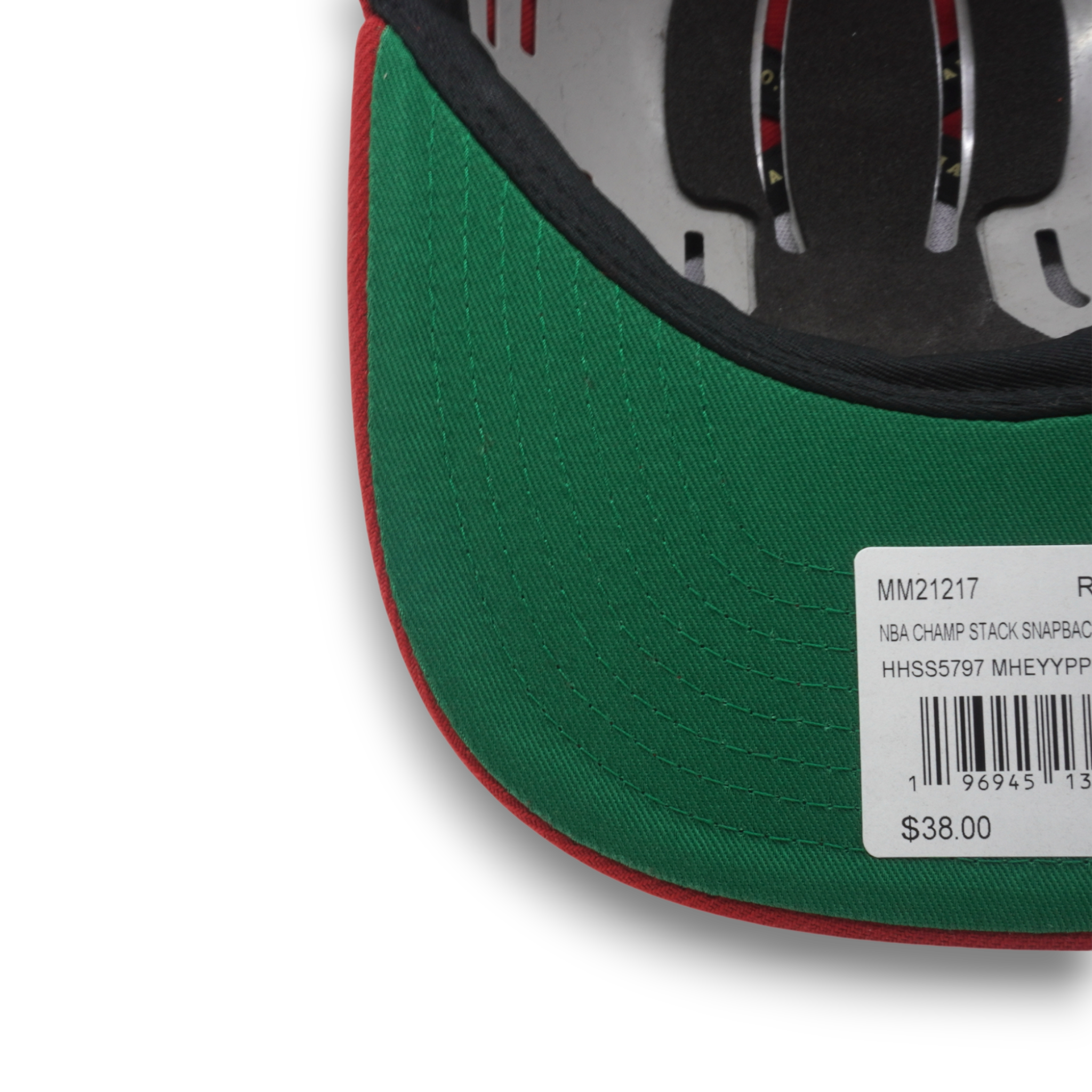 MENS MITCHELL & NESS NBA CHAMP STACK SNAPBACK HWC HEAT - RED