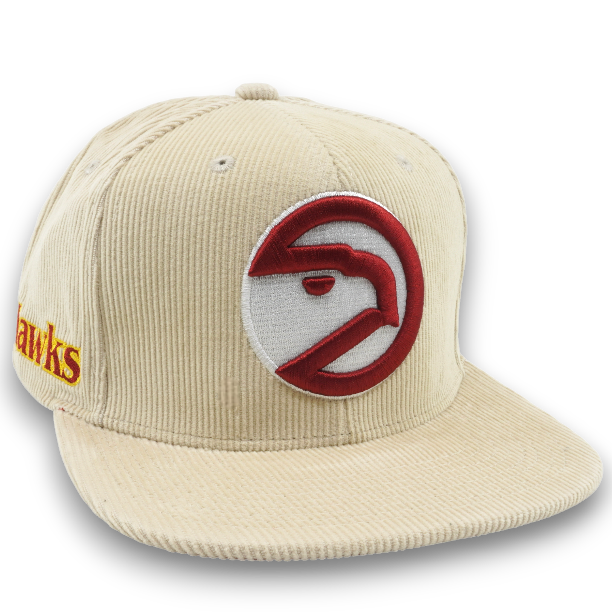 MENS MITCHELL & NESS NBA OFF CORD SNAPBACK HWC HAWKS - OFF WHITE