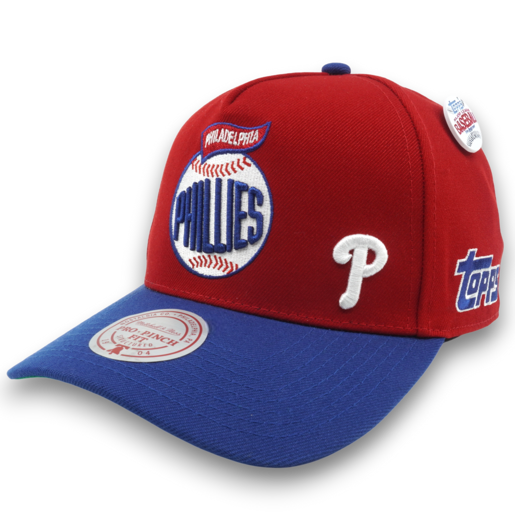 MENS MITCHELL & NESS MLB TEAM BALL PRO SNAPBACK PHILLIES - RED