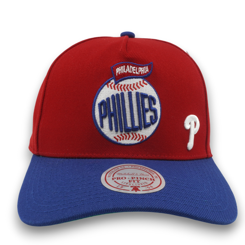 MENS MITCHELL & NESS MLB TEAM BALL PRO SNAPBACK PHILLIES - RED