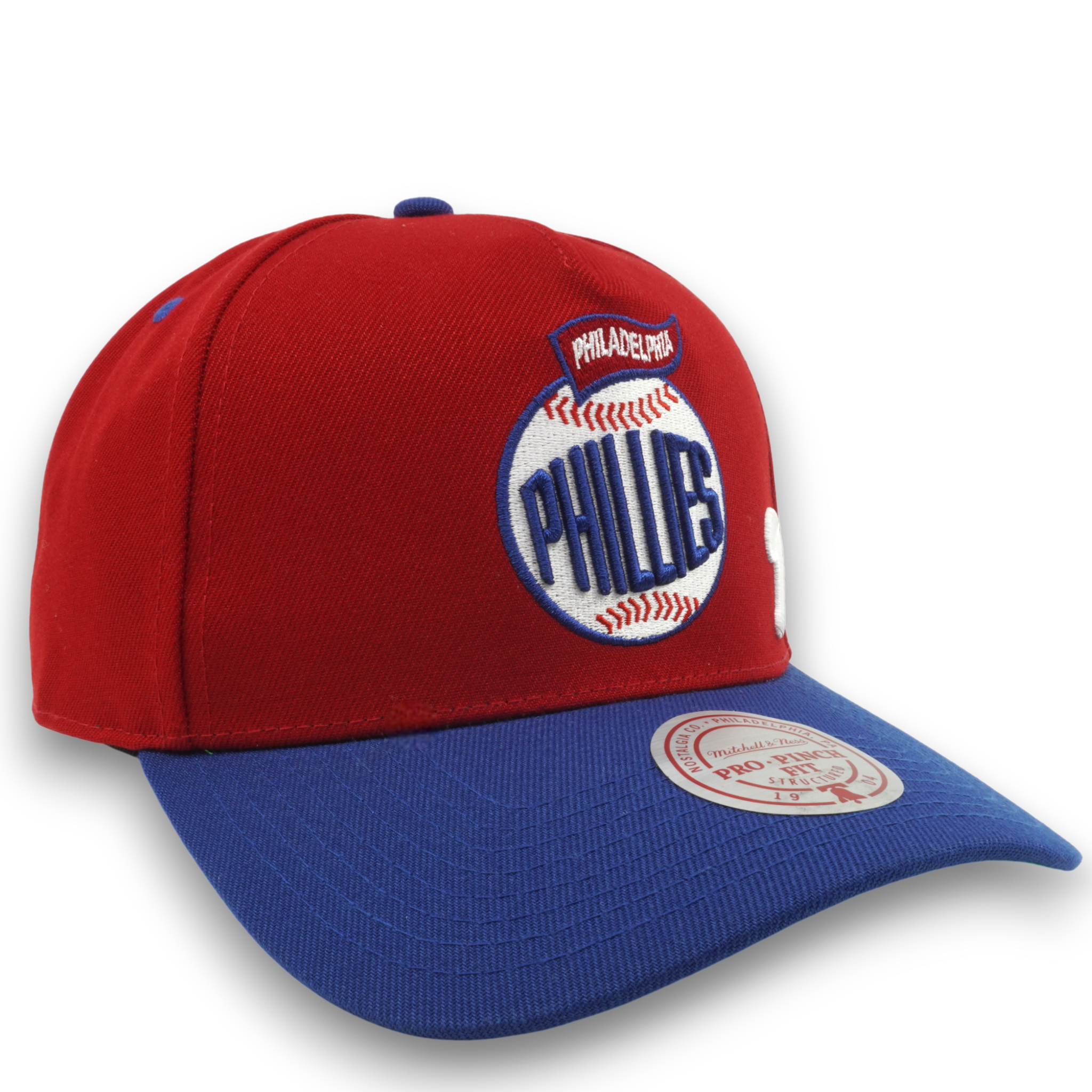 MENS MITCHELL & NESS MLB TEAM BALL PRO SNAPBACK PHILLIES - RED