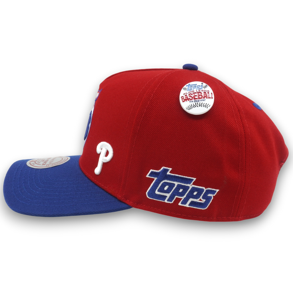 MENS MITCHELL & NESS MLB TEAM BALL PRO SNAPBACK PHILLIES - RED